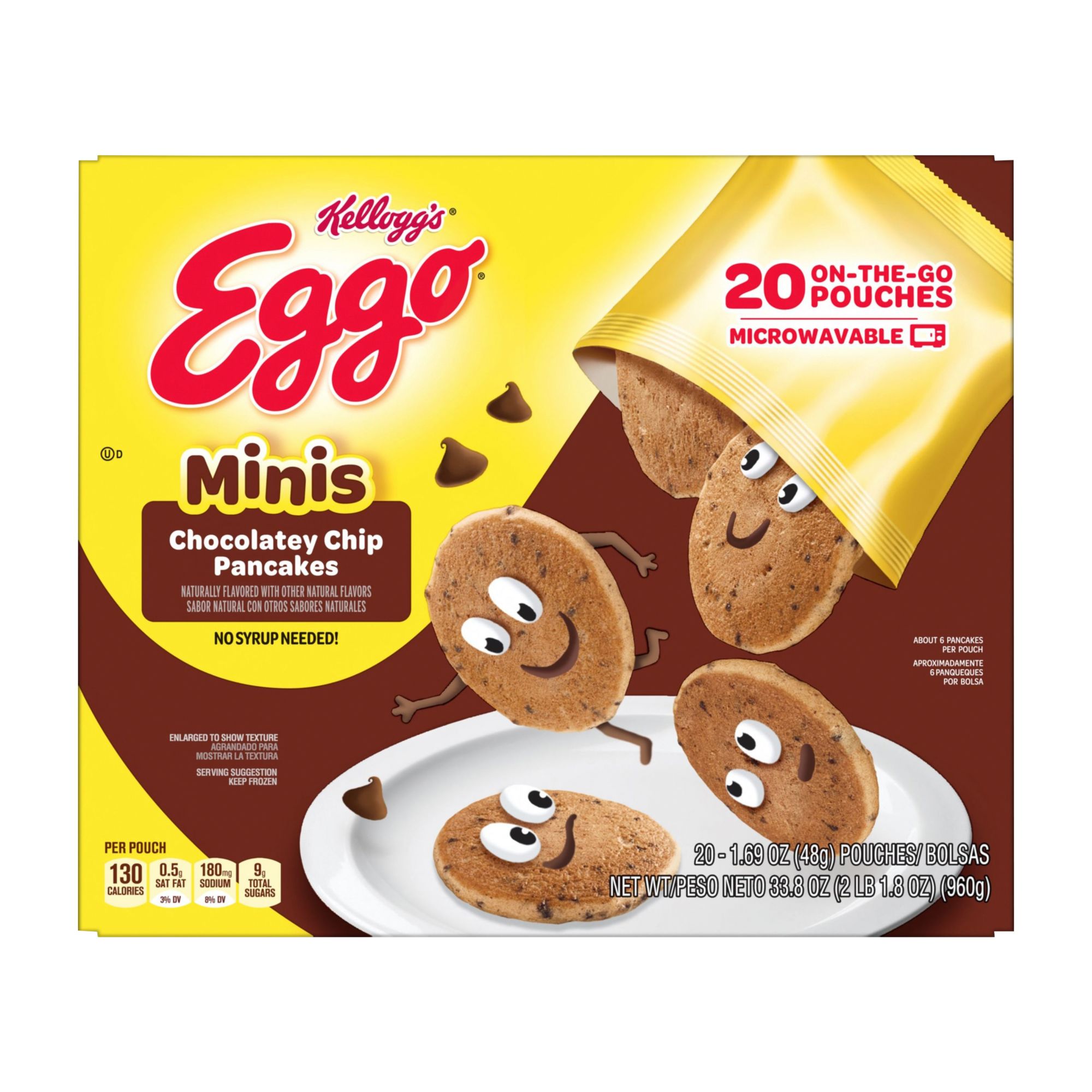 Eggo Minis Pancake Bites Chocolatey Chip, 20 ct. | BJ's Wholesale Club