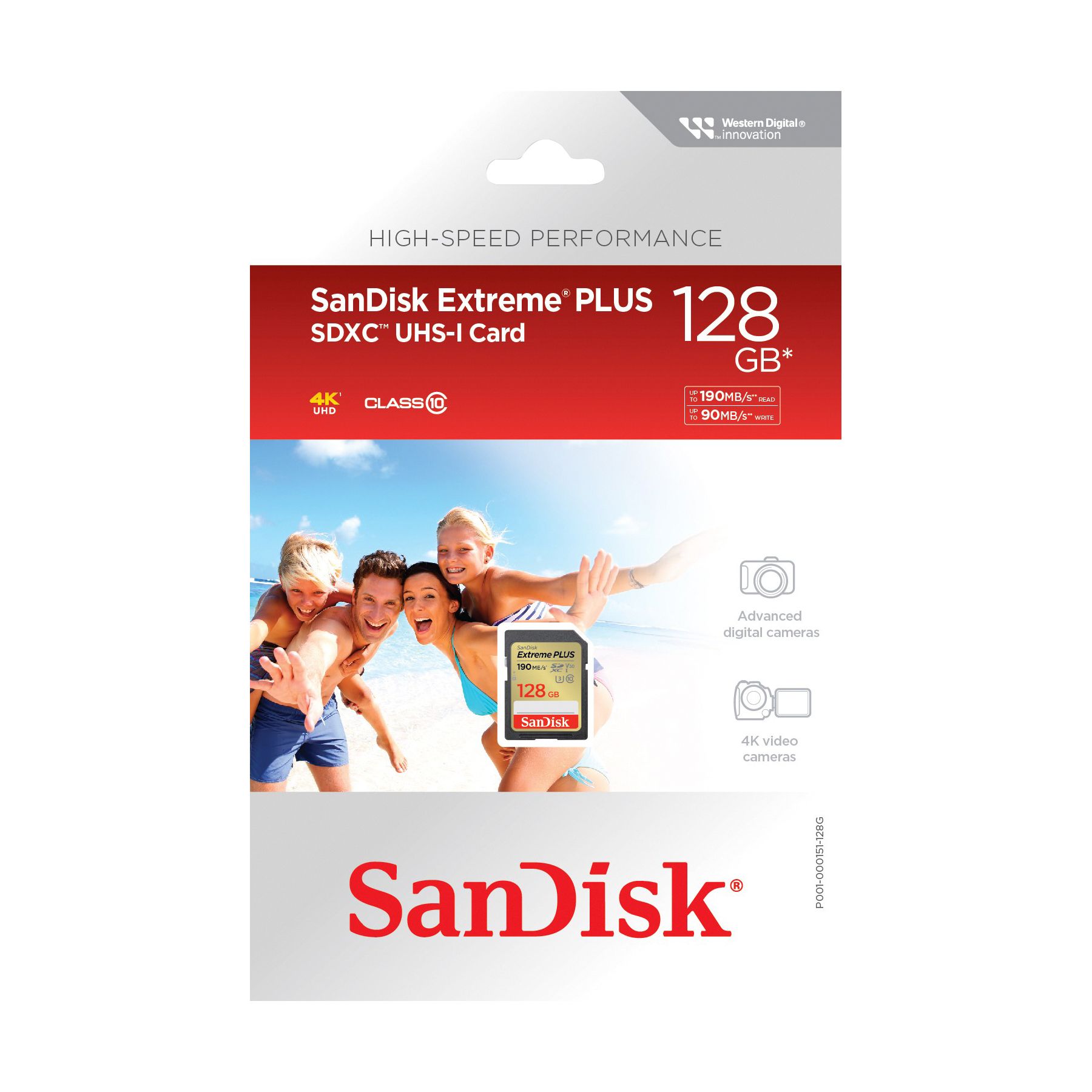 SanDisk Extreme PLUS microSDXC UHS-I card