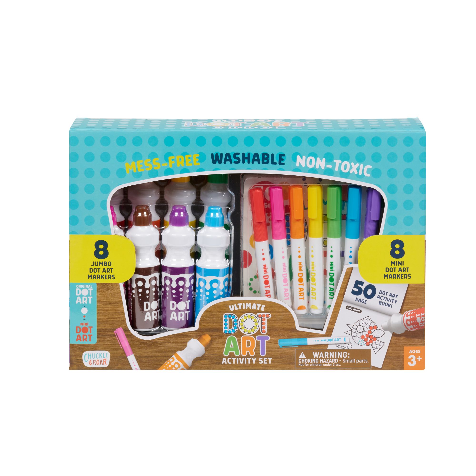 Chuckle & Roar: Dot Art Designer – Gioco Creativo Con Perline Magnetiche E 25 Carte Attività, Ideale Per Viaggi, Per Bambini