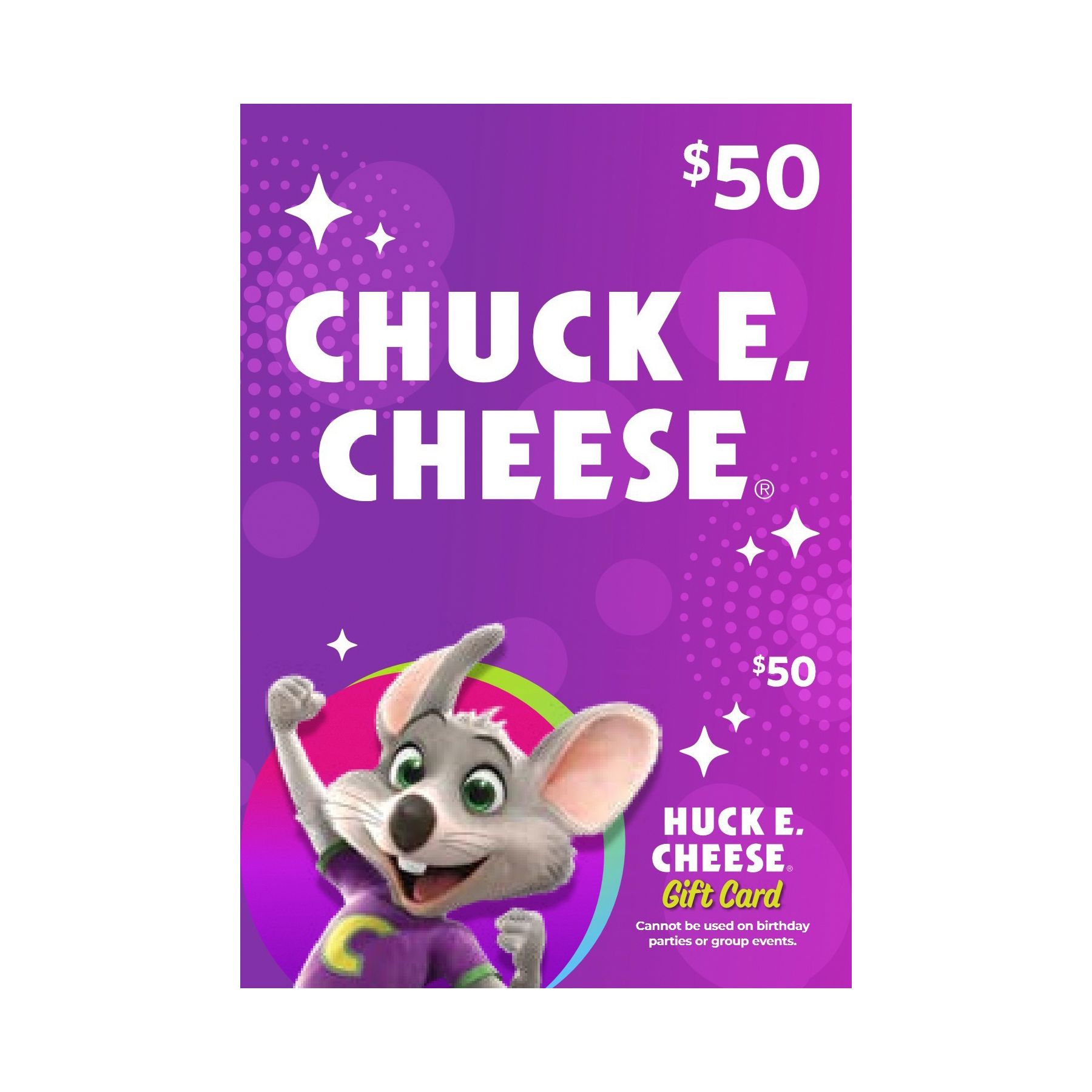 $50 Chuck E Cheese Gift Card | BJ's Wholesale Club