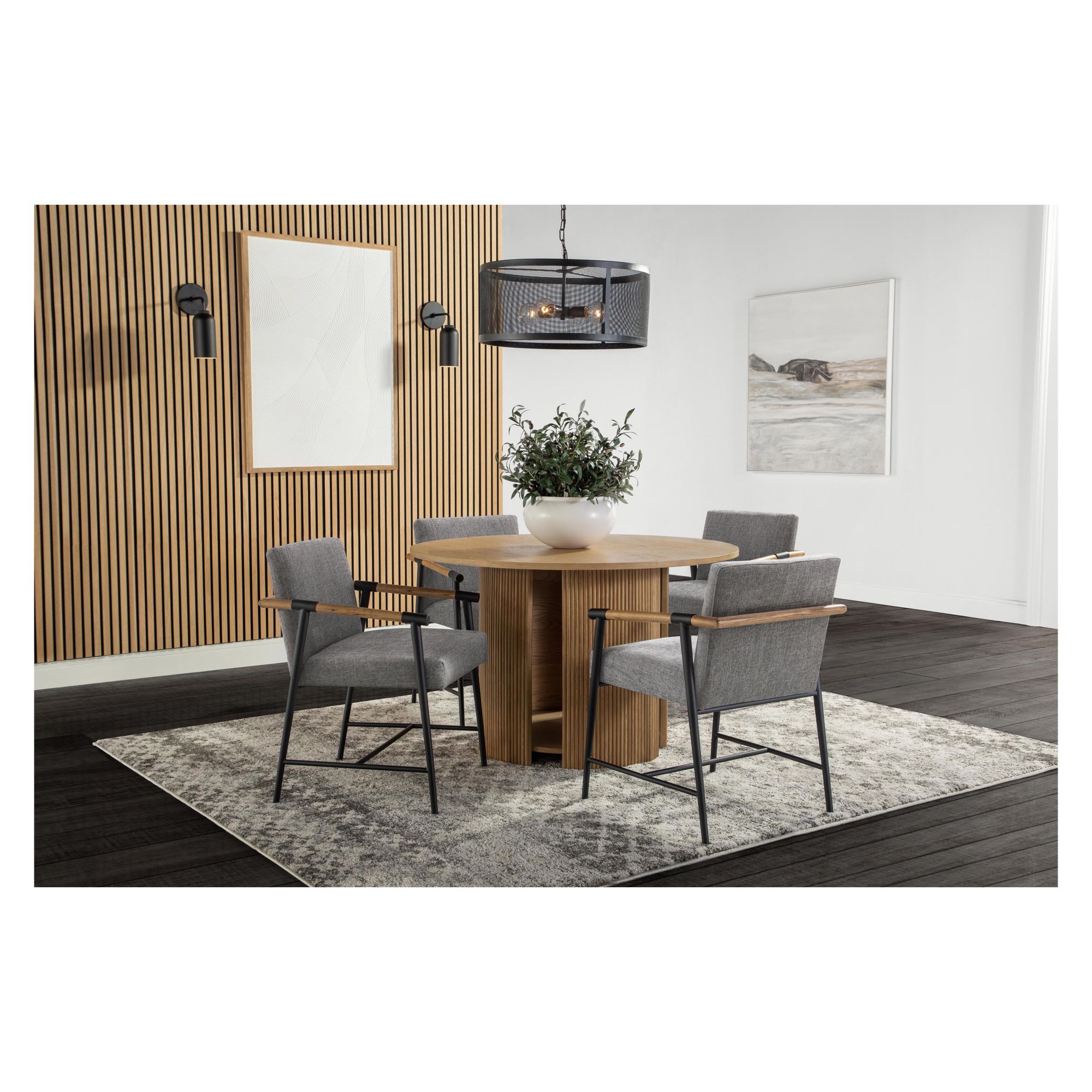 Zara Blonde Dining Set with Upholstered Chairs, 5 Pc. | BJ's Wholesale Club