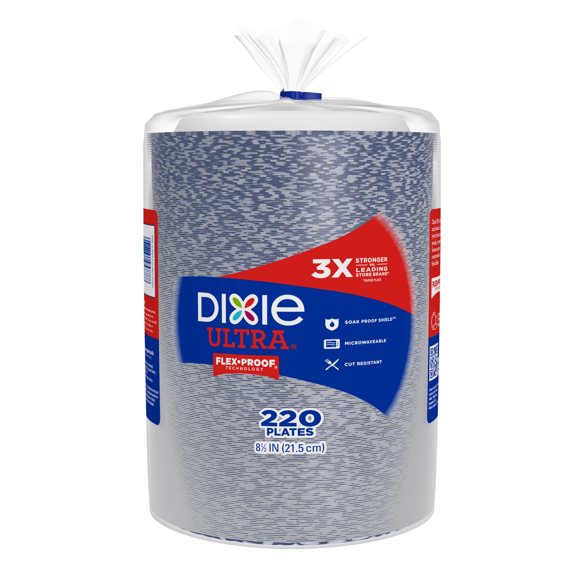 Dixie 500-Pack Paper Leak Proof Disposable Dinner Plates at