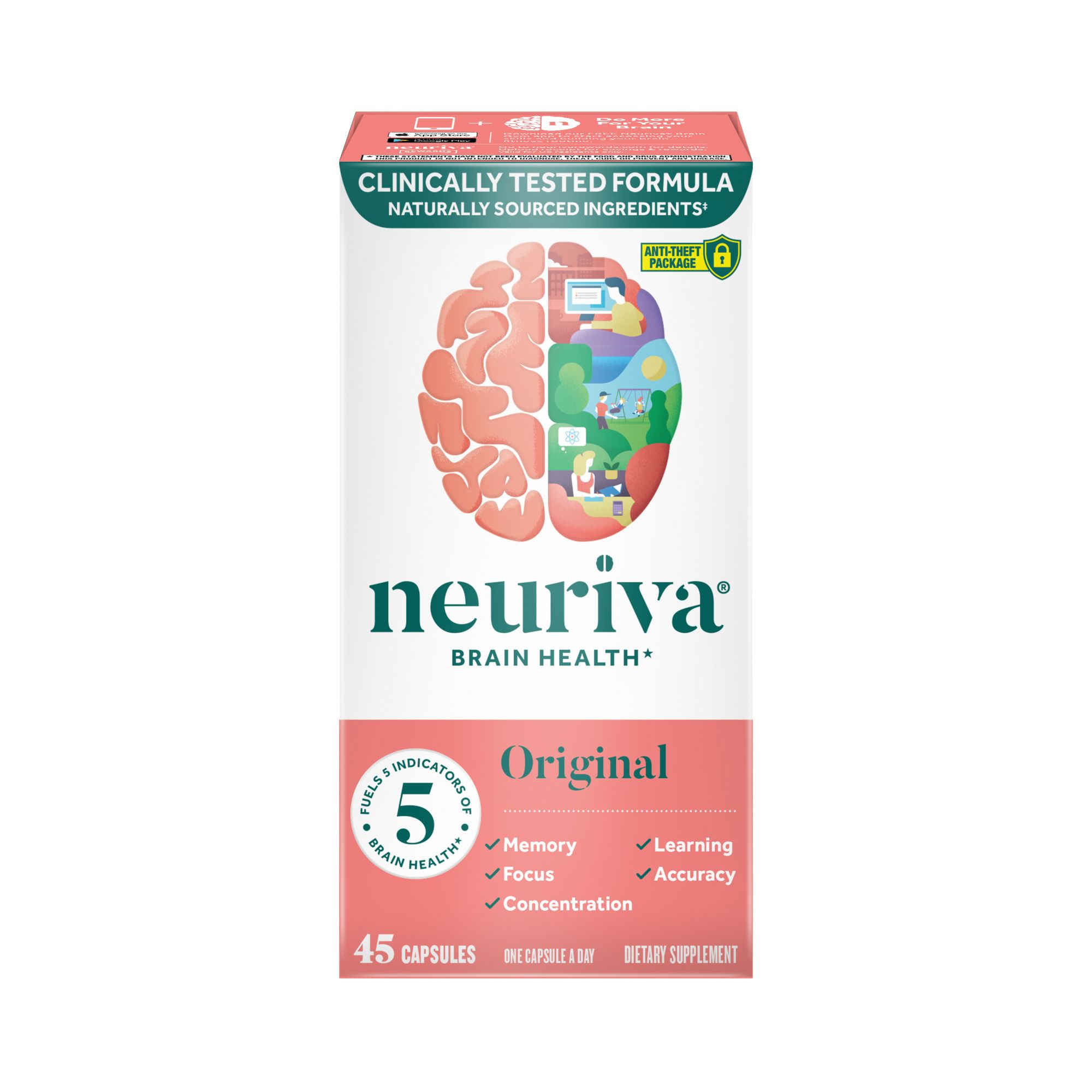 Neuriva Original Brain Performance Supplement, 45 ct. | BJ's Wholesale Club