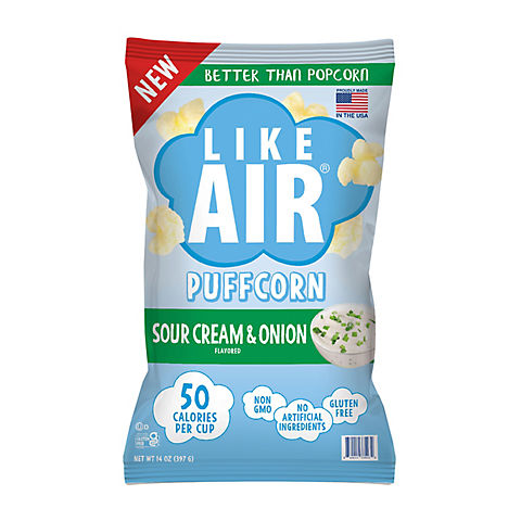 Like Air Sour Cream & Onion Puffcorn, 14 oz.