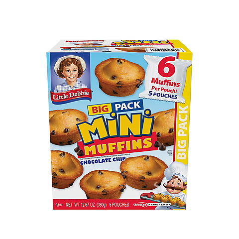 Little Debbie Big Pack Chocolate Chip Mini Muffins, 30 ct.