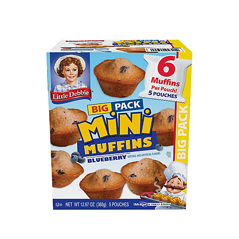Little Debbie Big Pack Blueberry Mini Muffins, 30 ct.