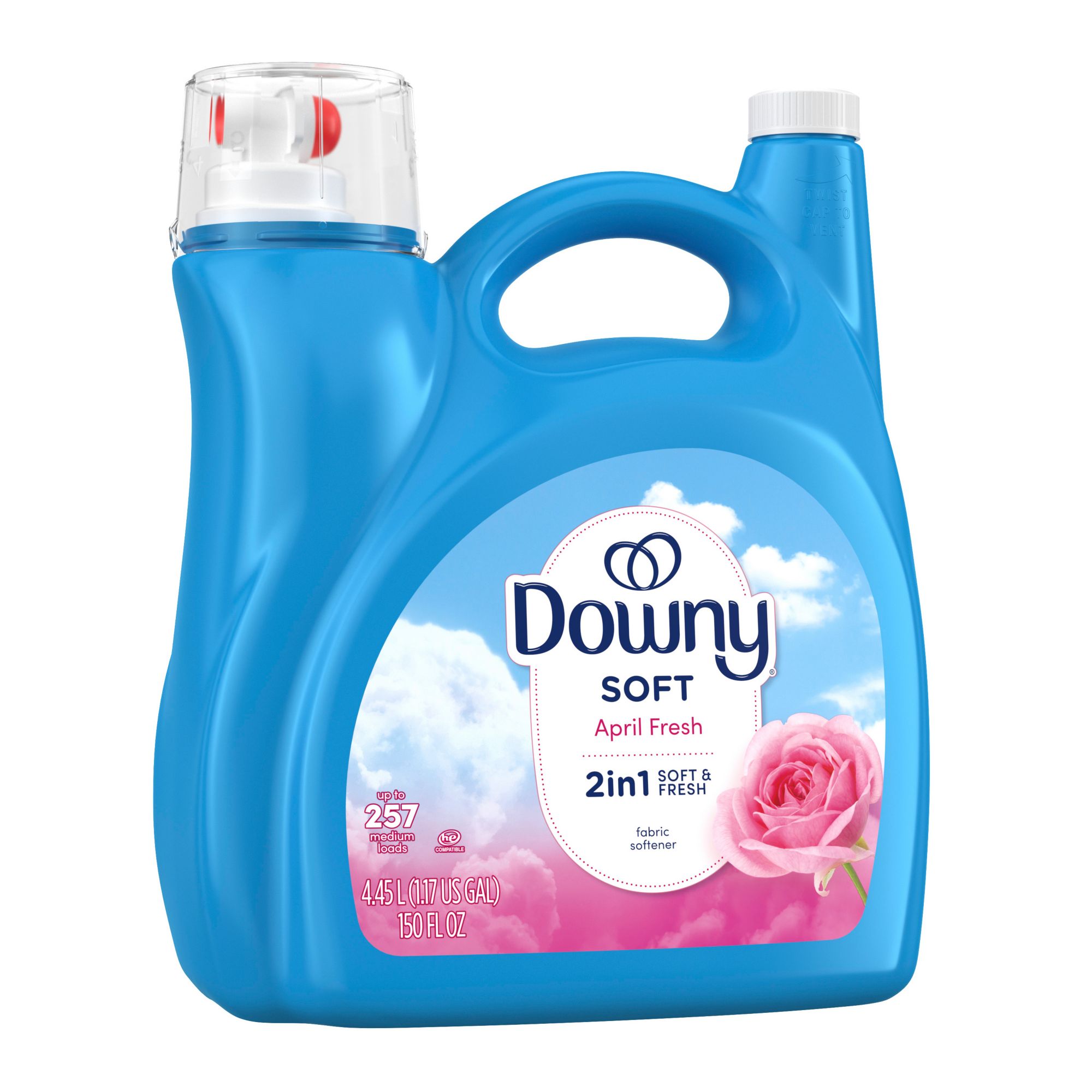 Downy Ultra Concentrated Liquid Fabric Softener and Conditioner, 150 fl. oz. - April Fresh