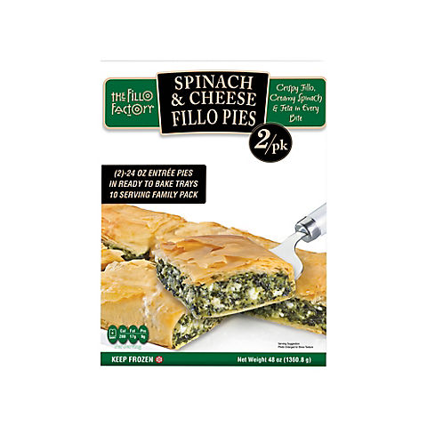 Fillo Factory Spinach and Cheese Fillo Pies, 2 ct./24 oz.
