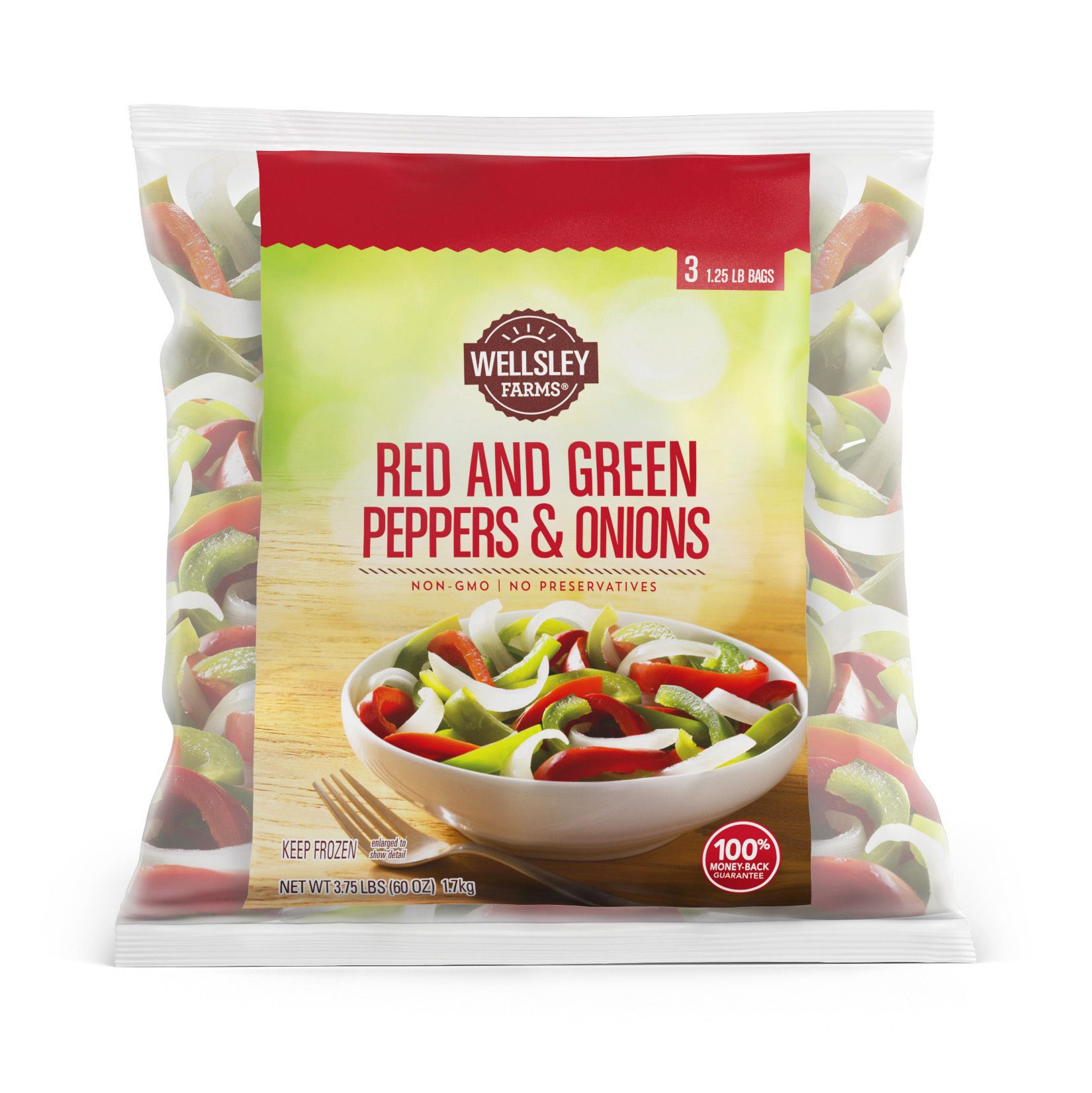 Frozen Peppers & Onions Great Value Pepper and Onion Blend