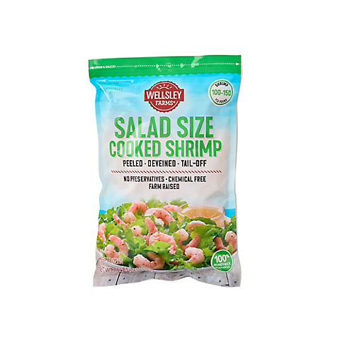 Wellsley Farms Salad-Size Cooked Shrimp, 1.5 lbs.