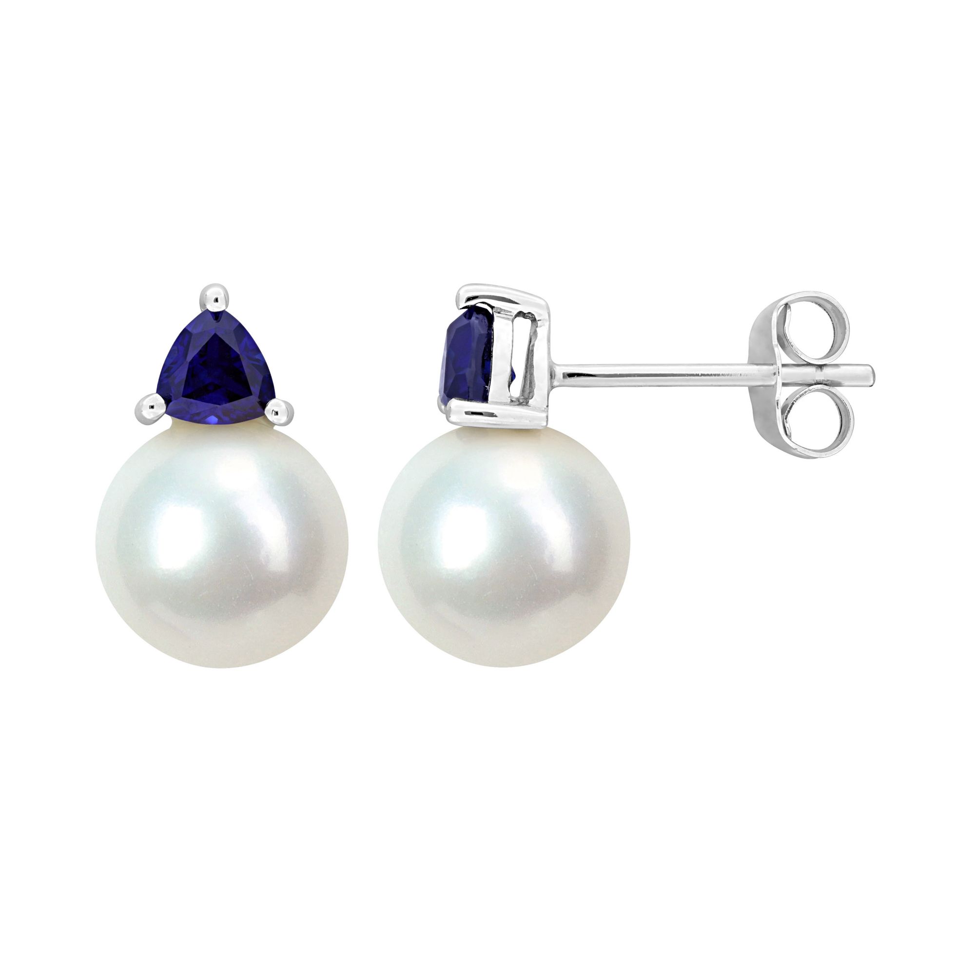 Pearl with Blue Sapphire