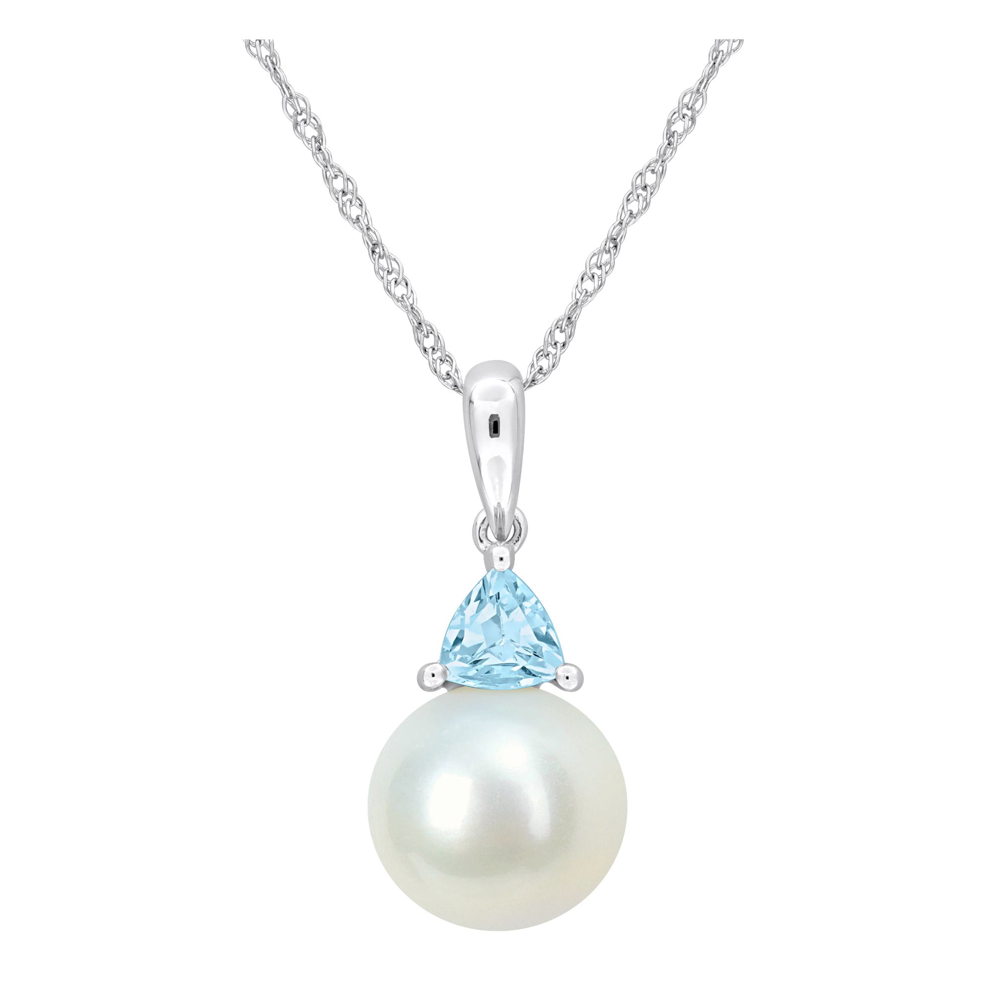 Pearl with Blue Topaz