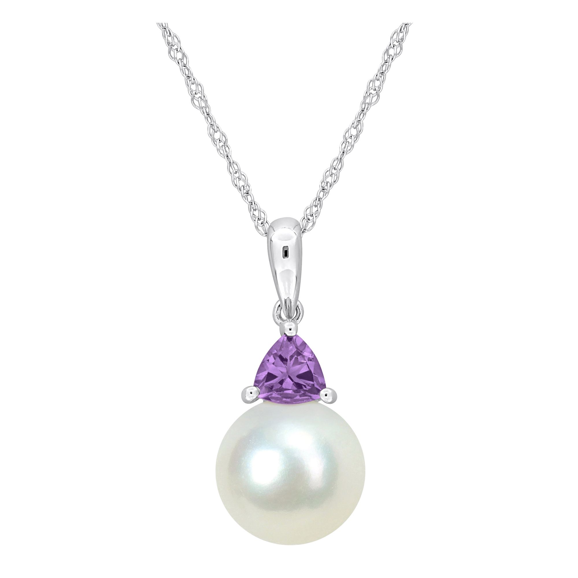 Pearl with Amethyst