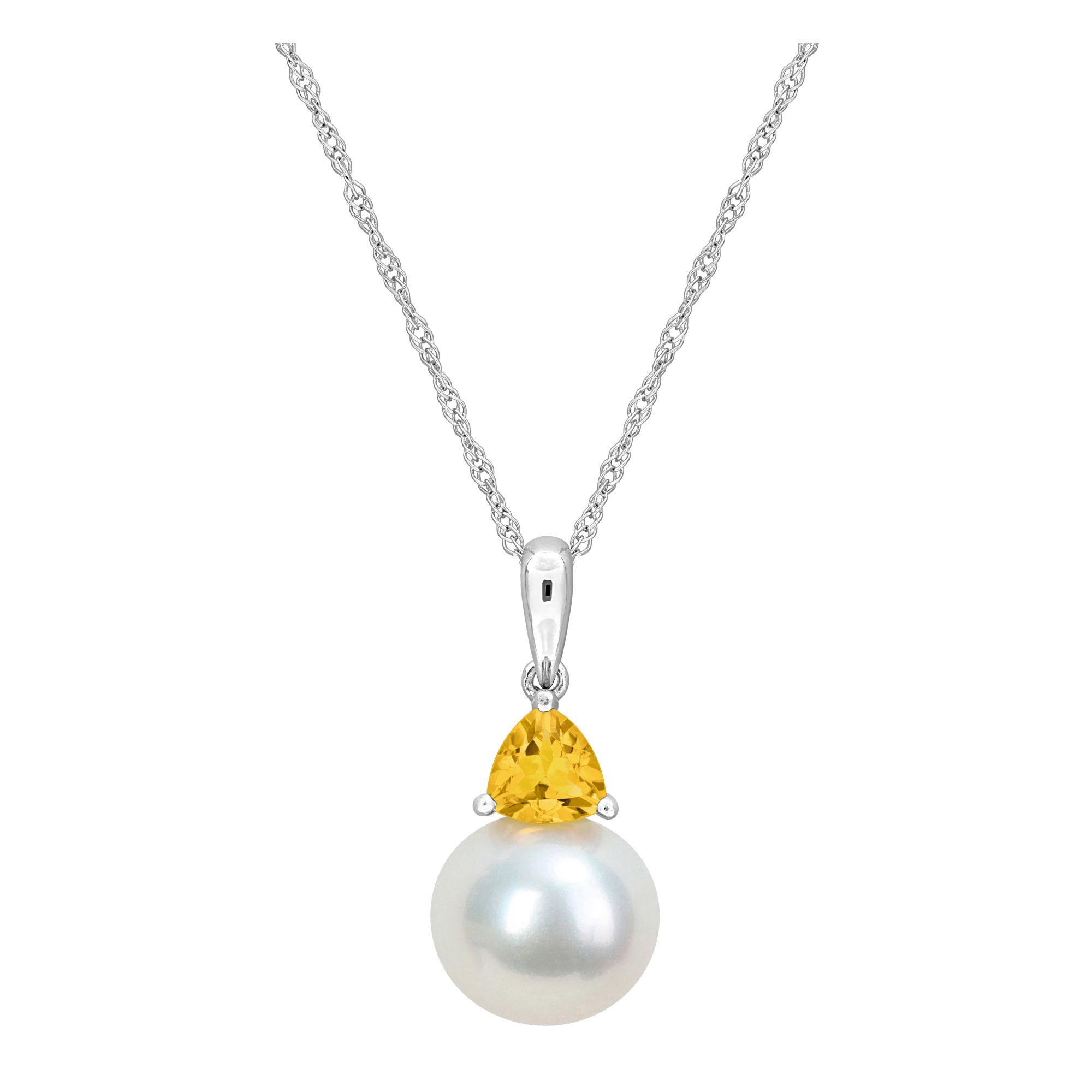 Pearl with Citrine