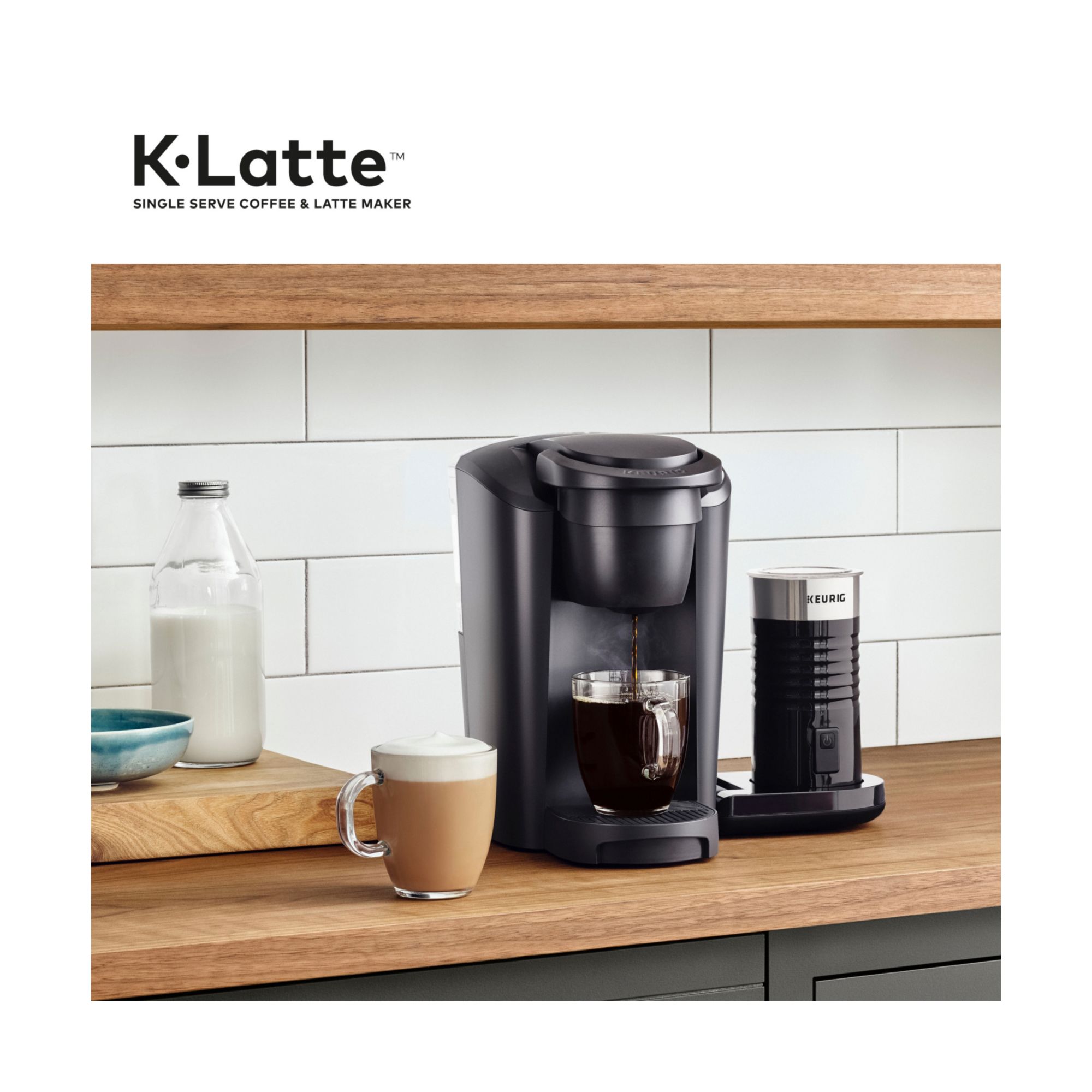 Keurig K Latte Single Serve Coffee and Latte Maker Black