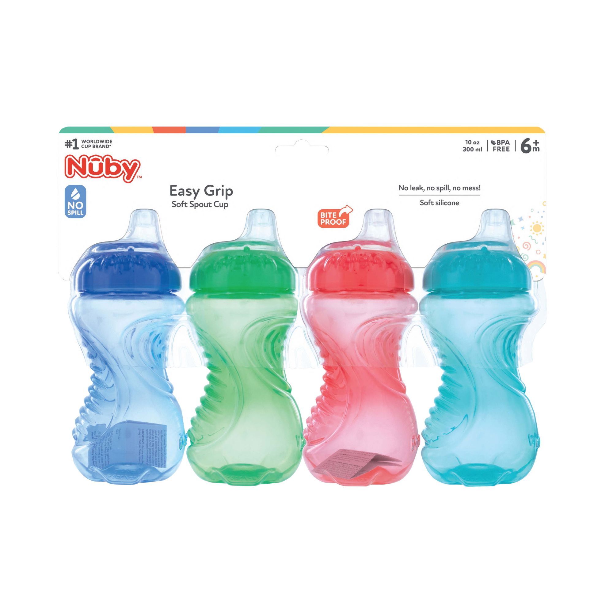 Nuby Toddler Sippy Cups, 4 pk. | BJ's Wholesale Club