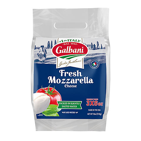 Galbani Fresh Mozzarella Cheese Pouches, 3 pk/6 oz.