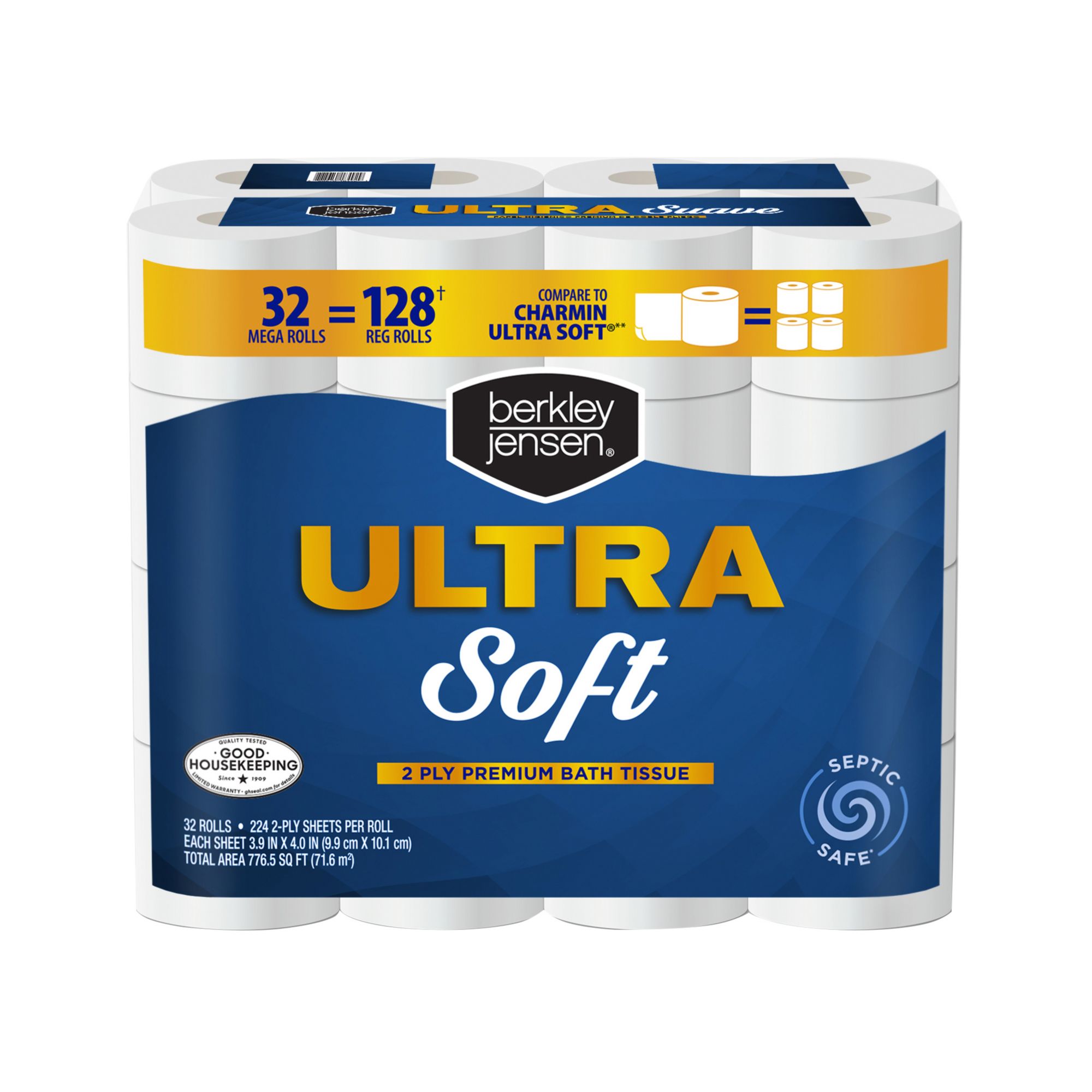 Berkley Jensen Ultra Soft Bath Tissue, 32 ct./225 sheets