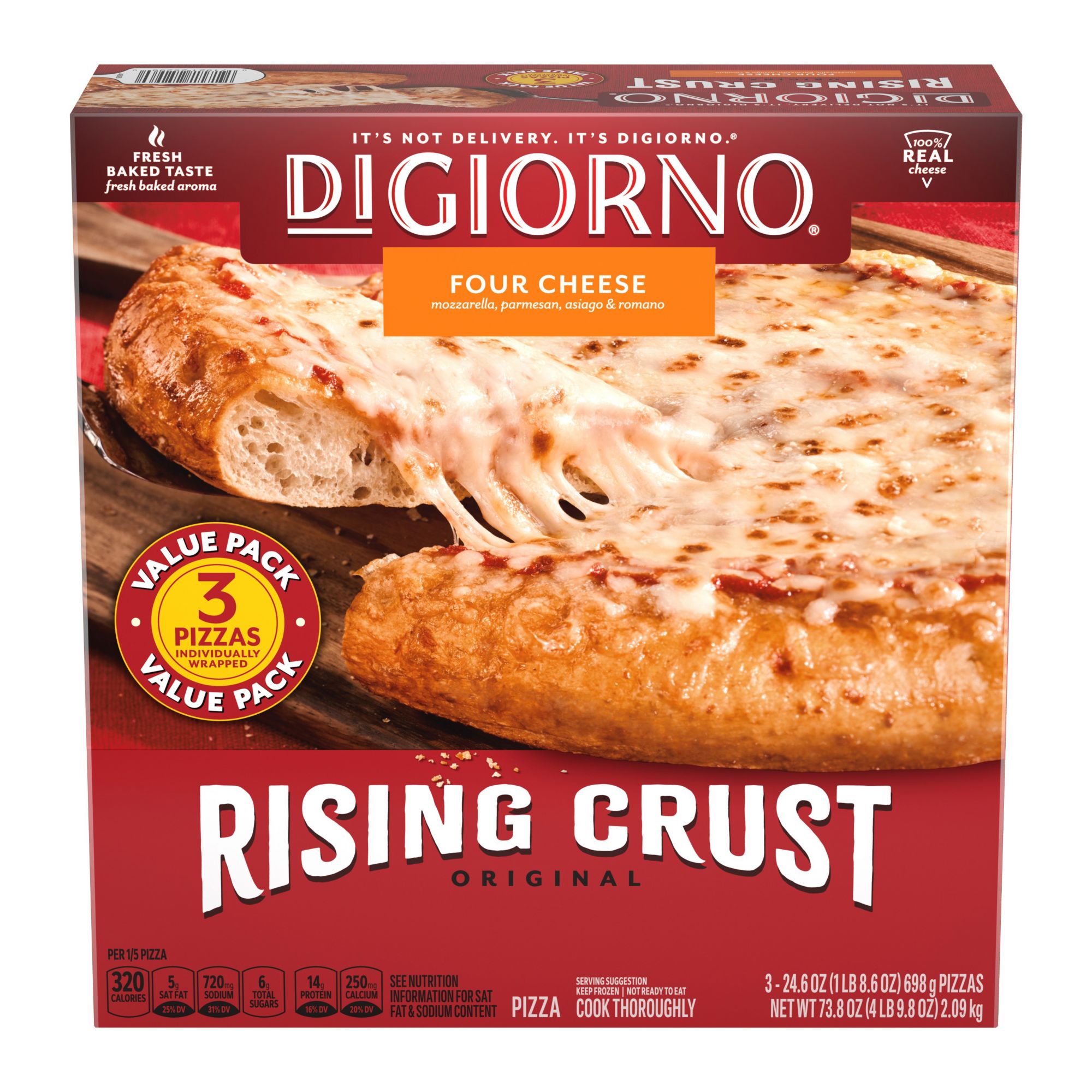 Digiorno Rising Crust Cheese Pizza 3 Pk Bjs Wholesale Club 1867