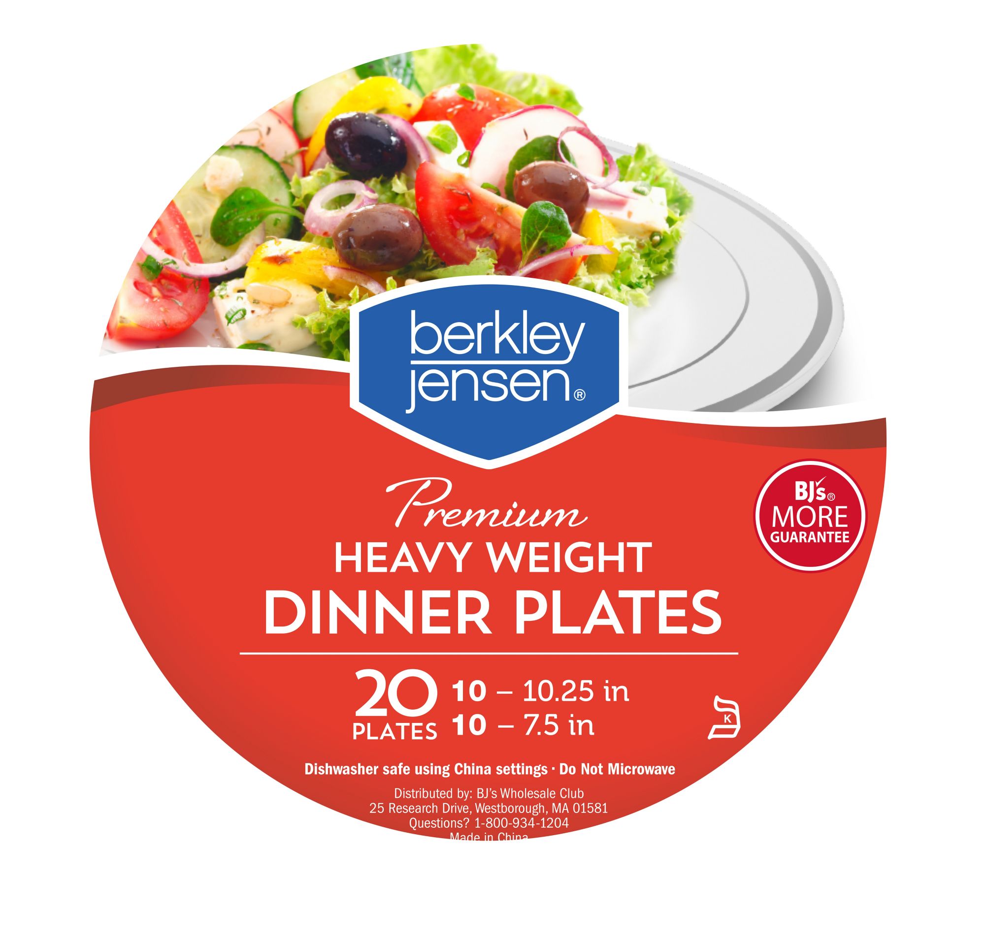 Berkley Jensen 10 White Plastic Dinner Plates