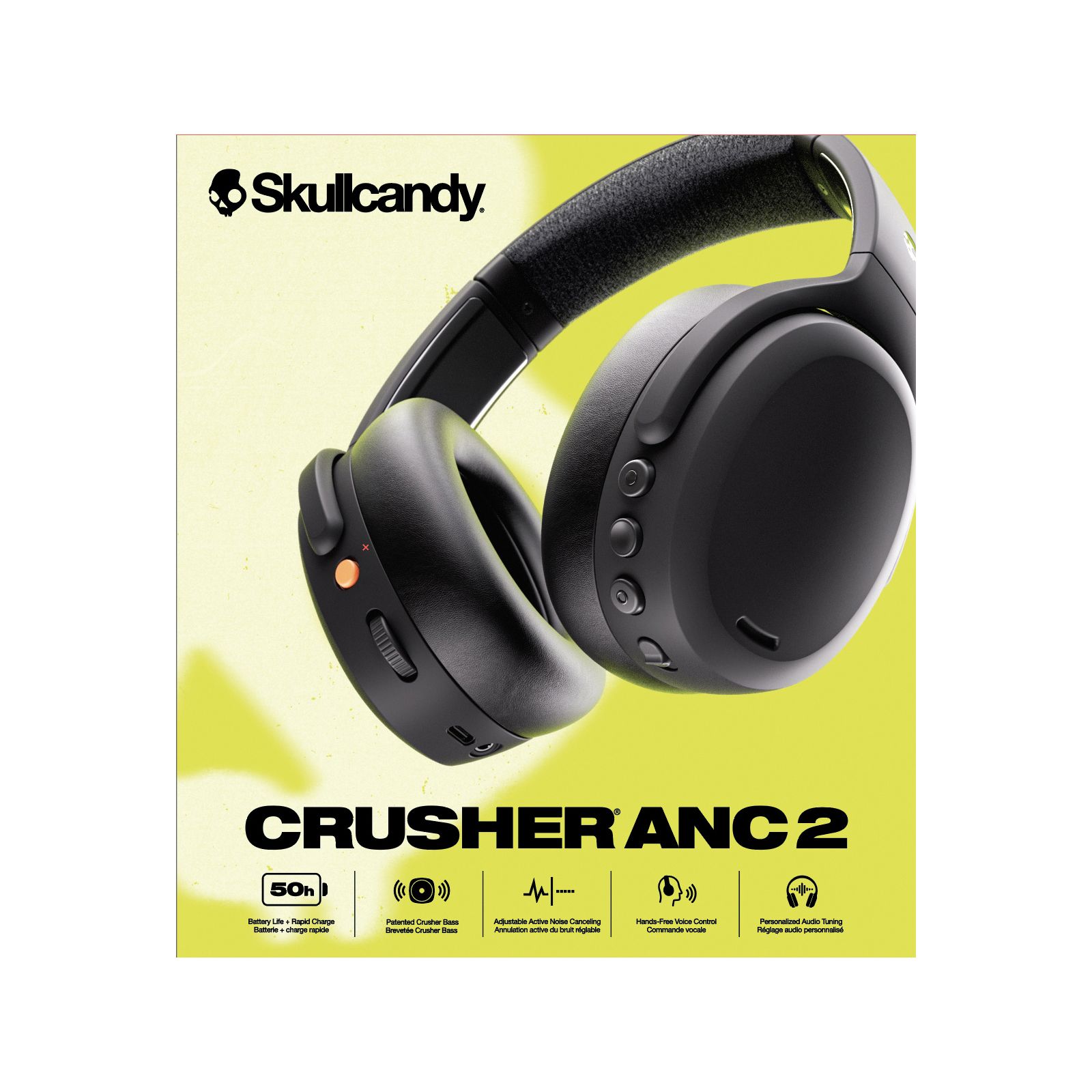 Skullcandy Crusher ANC 2 Wireless Over Ear Headphones BJ s Wholesale Club