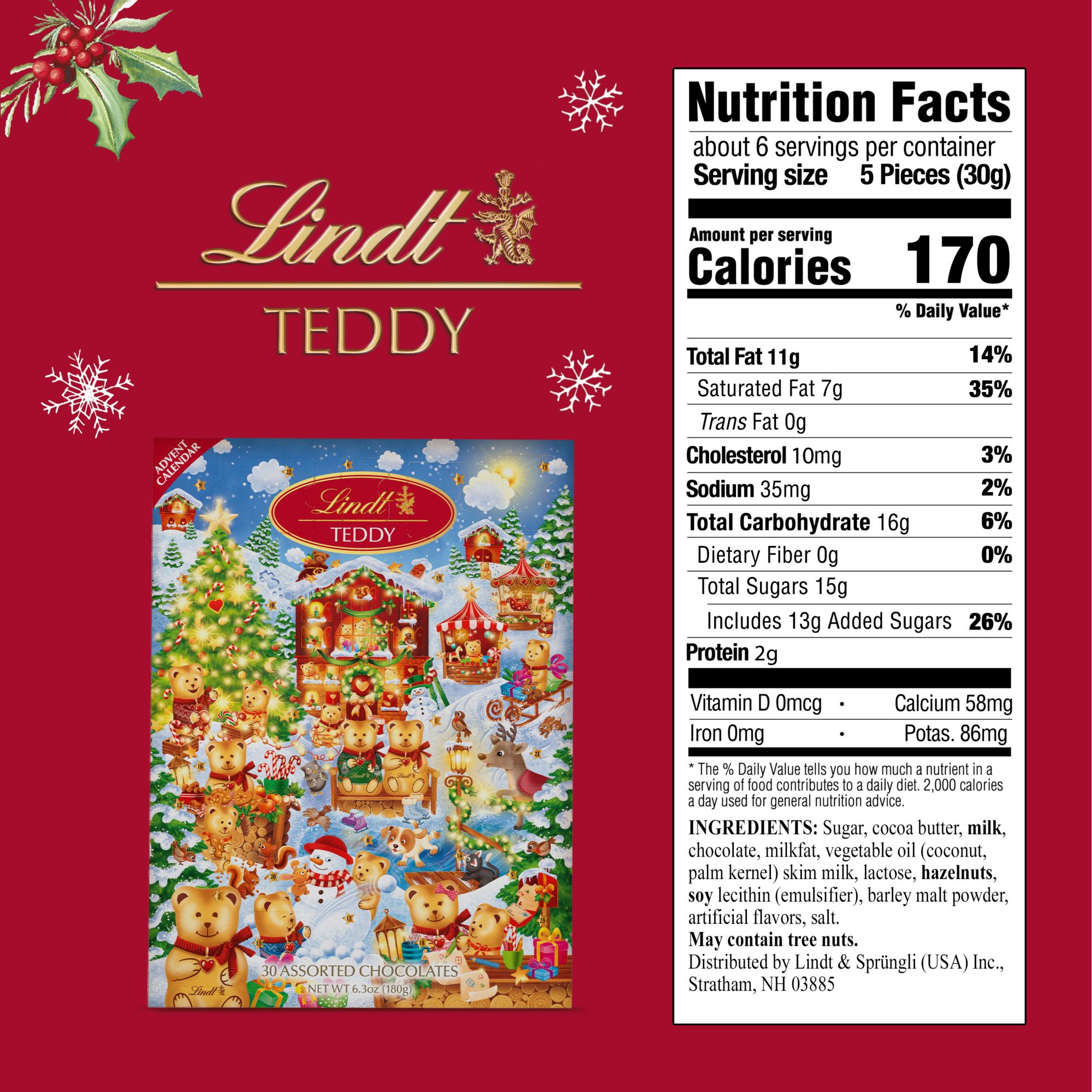 Lindt Wonderland Advent Calendar, 6.3 oz.
