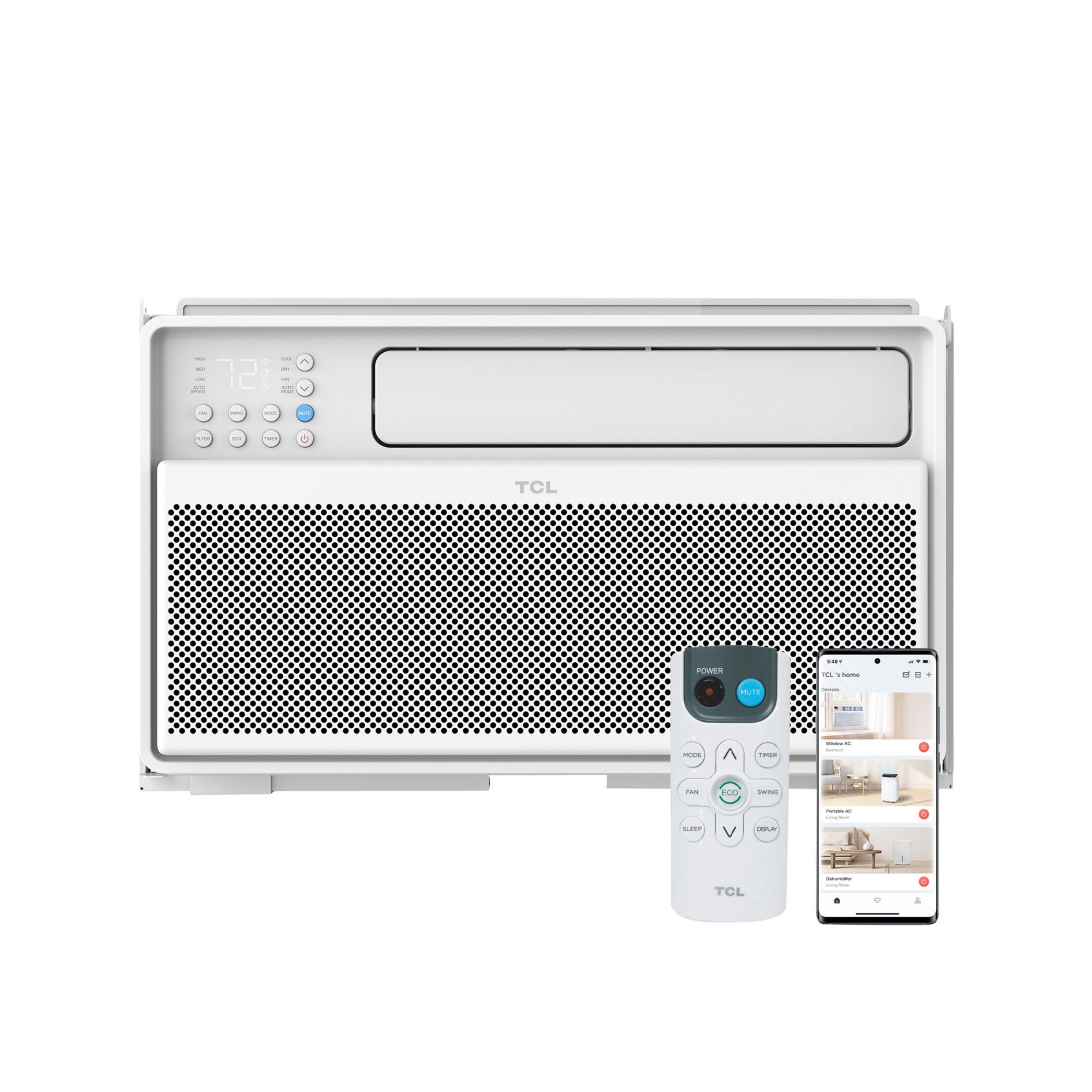 TCL 8,000 BTU Ultra-Quiet Smart Inverter Window Air Conditioner