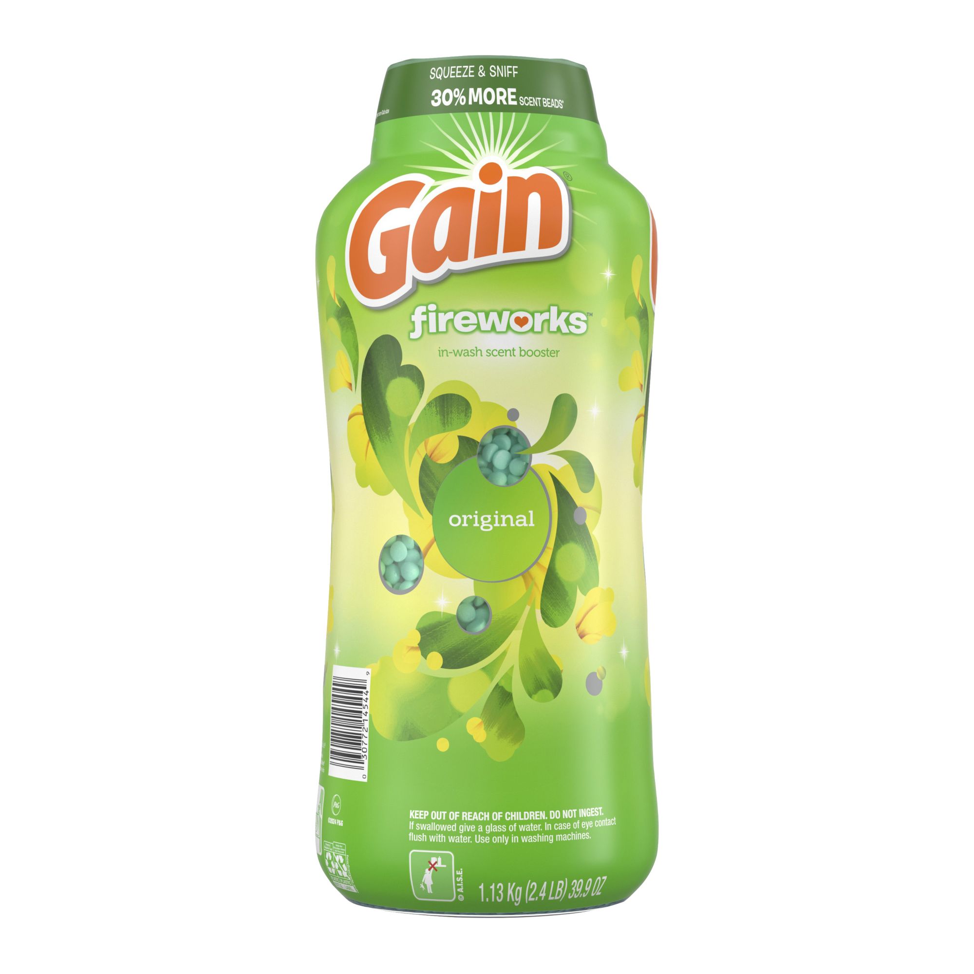 Gain Fireworks In-Wash Scent Booster Beads - Original Scent, 39.9 oz.