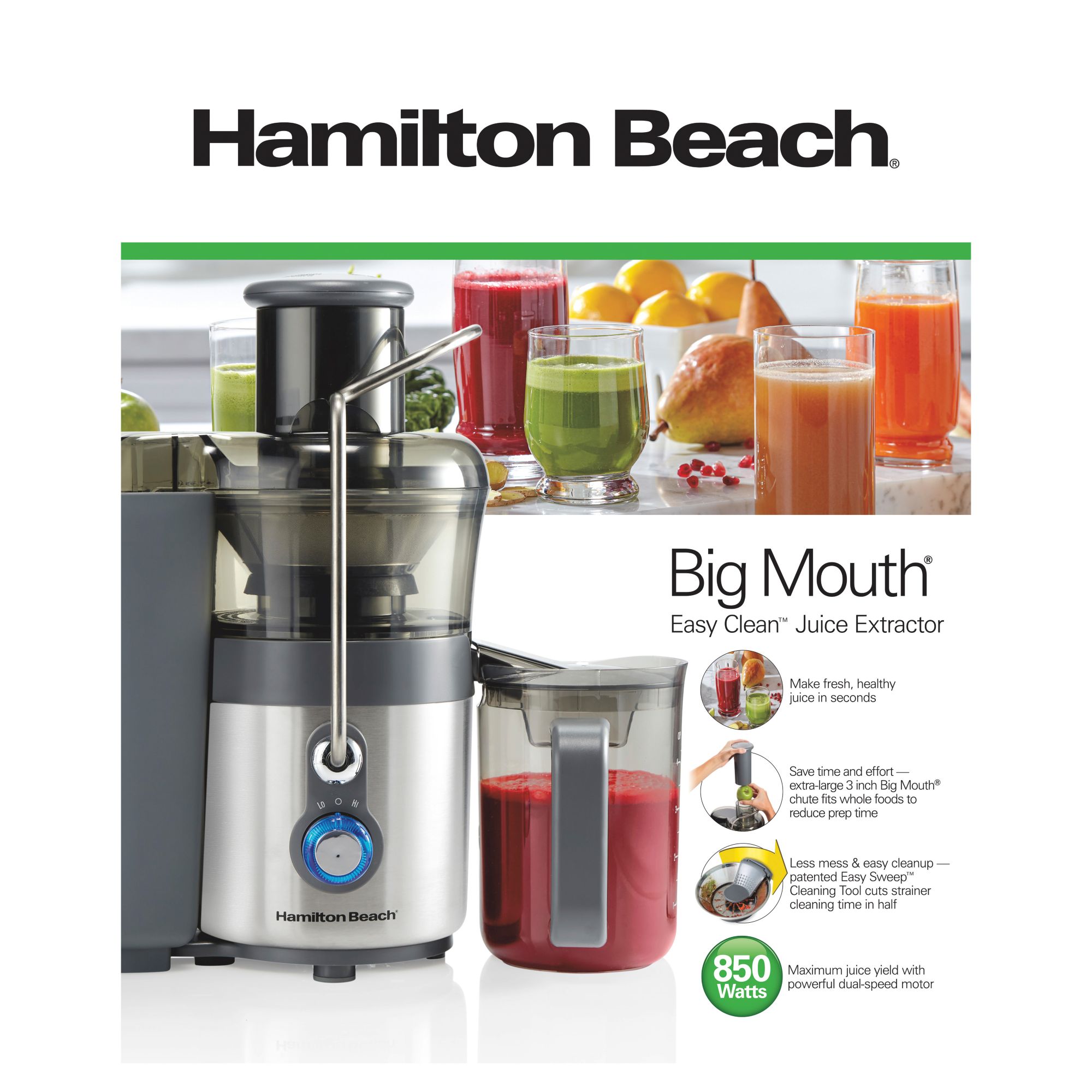 Hamilton Beach Easy Clean 2024 Juice Extractor