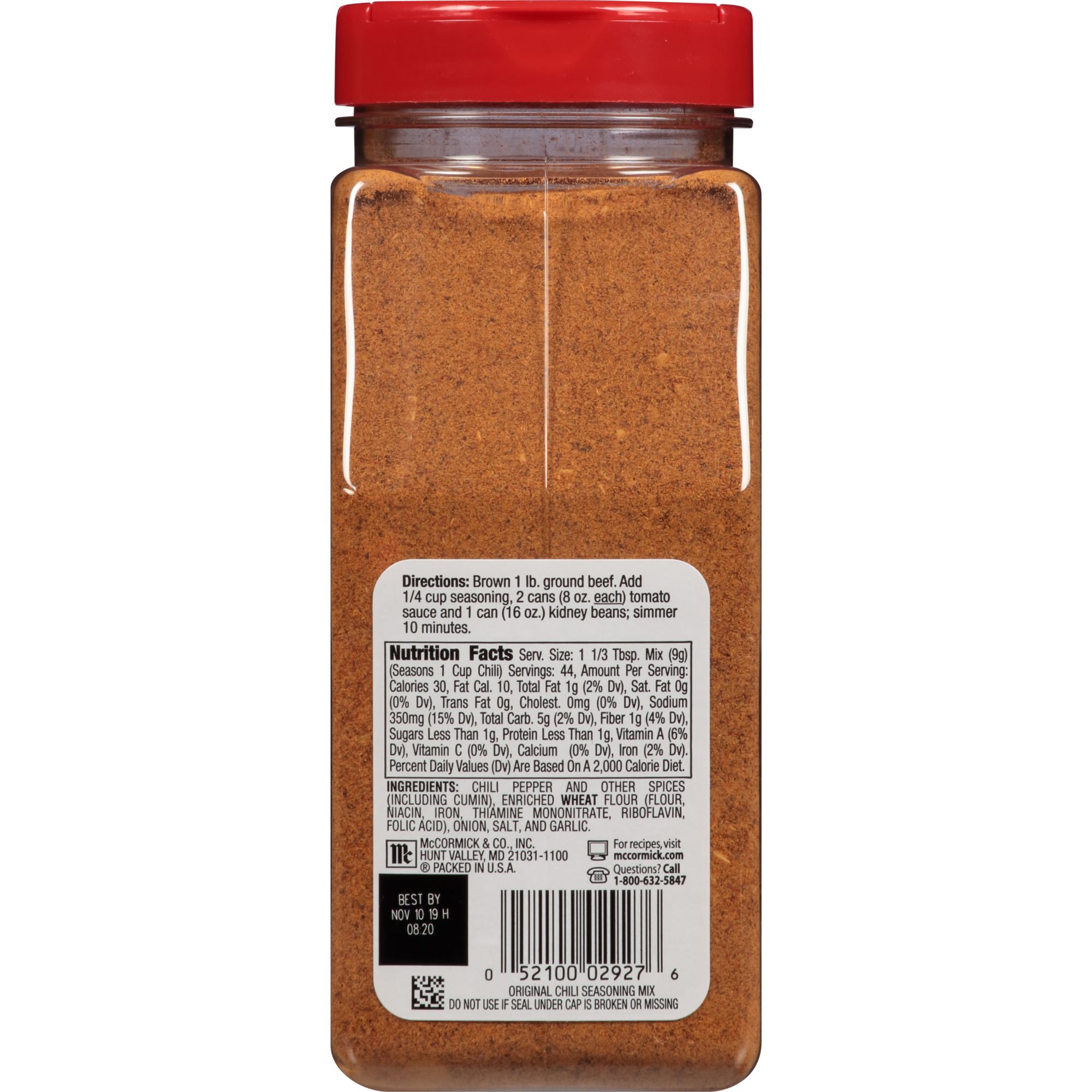 Mccormick Organic Gluten Free, Chili Seasoning, 1.25 Ounce (Pack Of 6)