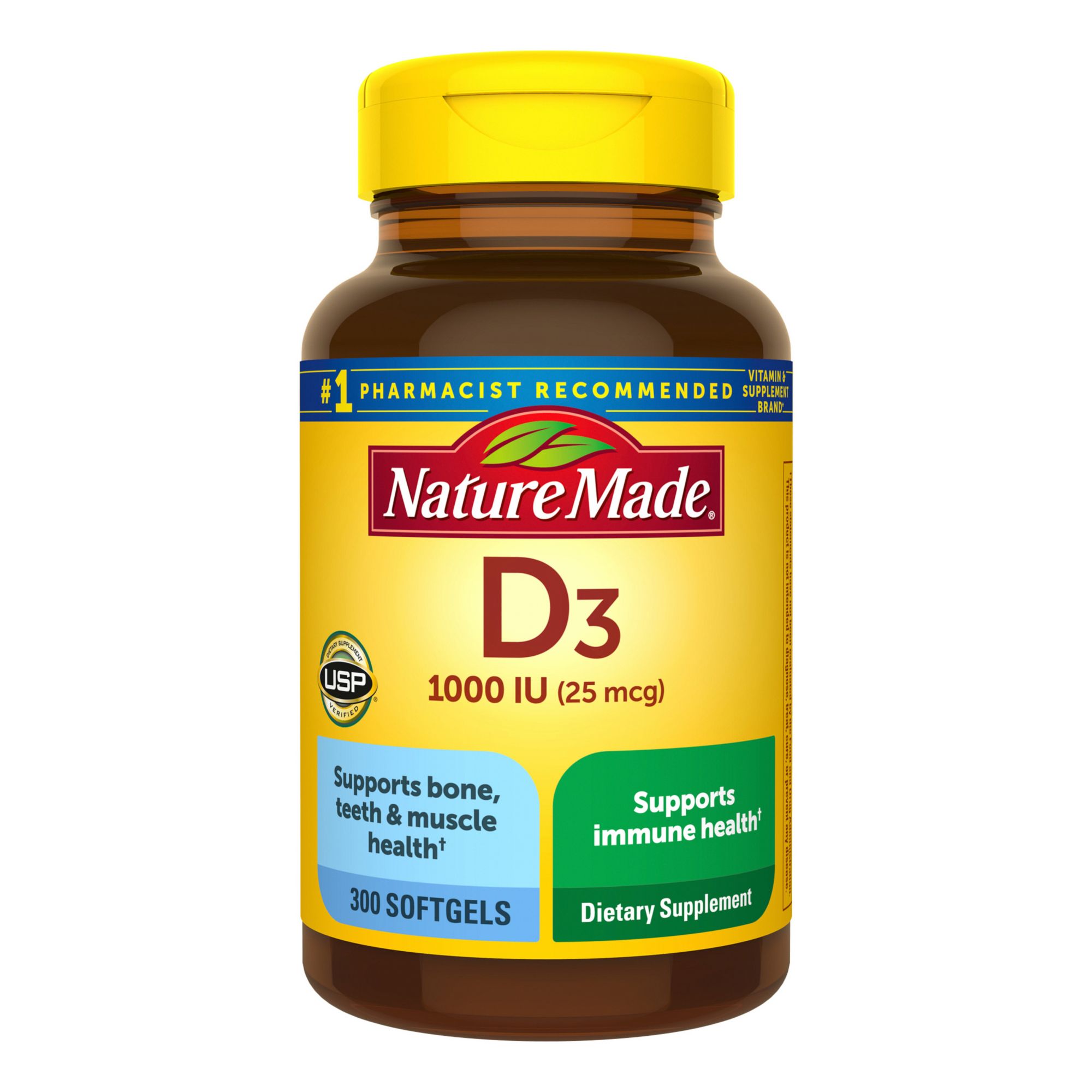 slim De kerk Vernietigen Nature Made Vitamin D3 Tablets, 1000 IU, 300 ct. - BJs WholeSale Club