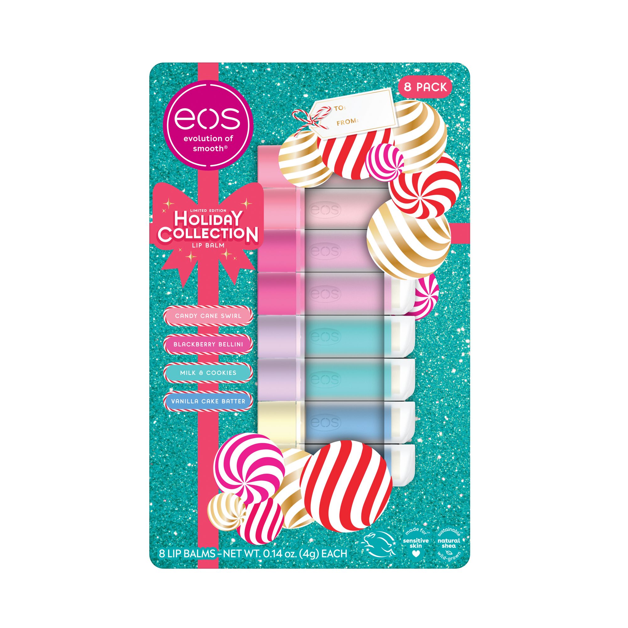 Bundle of 14 EOS Holiday Edition Lip Balms sale