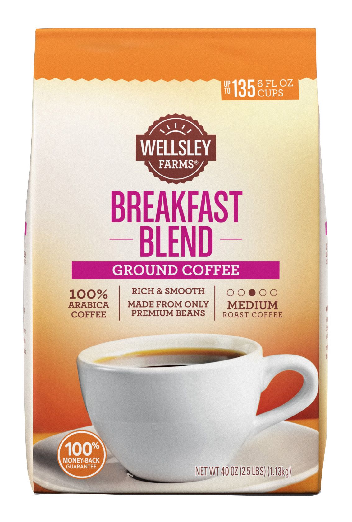 Wellsley Farms Breakfast Blend Ground Coffee Bjs Wholesale Club