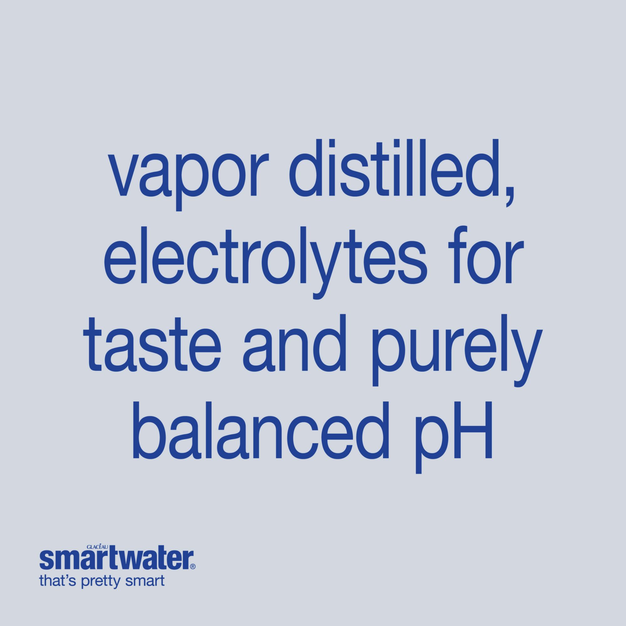 smartwater vapor distilled premium water, 700 ml, 24 count bottles