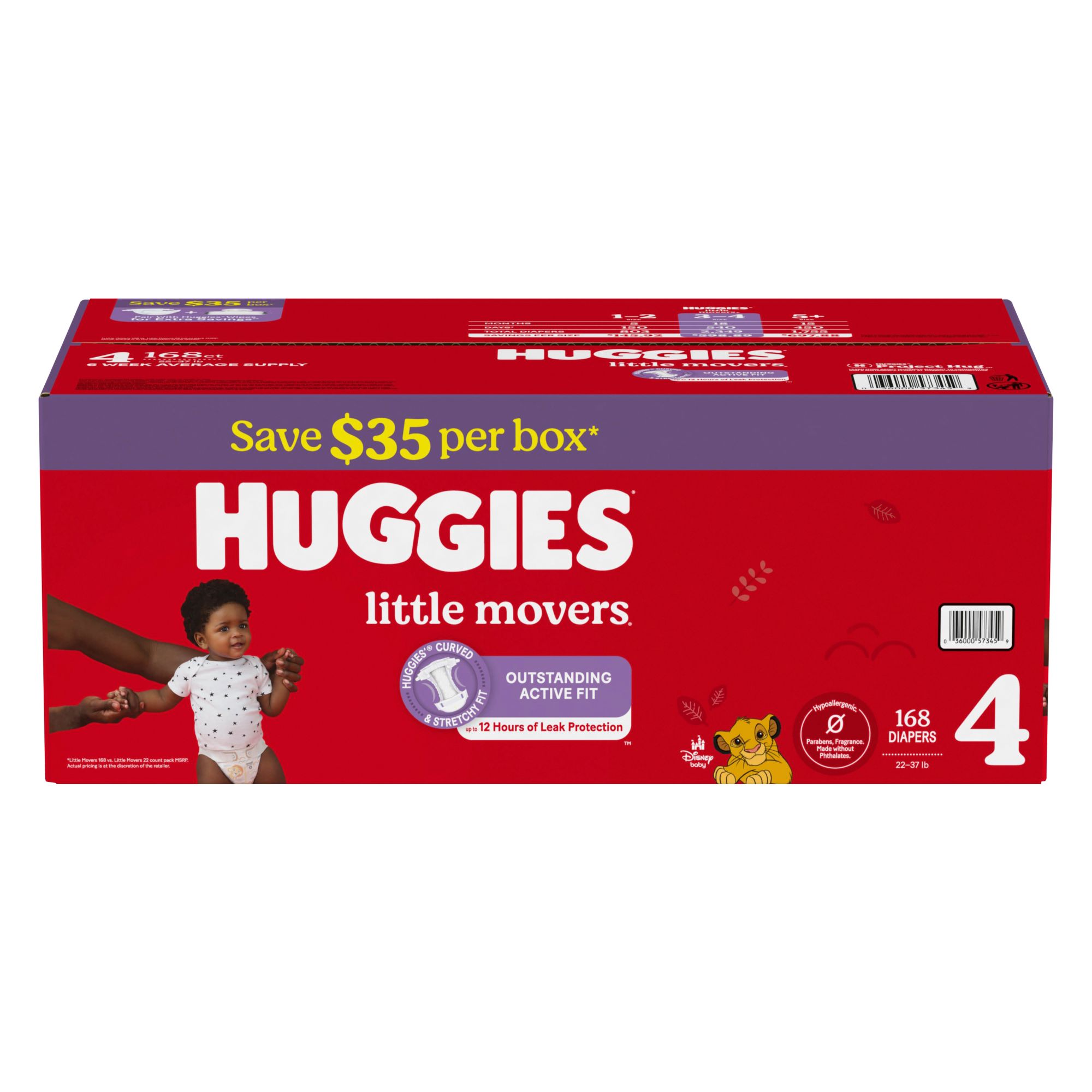 Huggies Little Movers Diapers (Select Size)