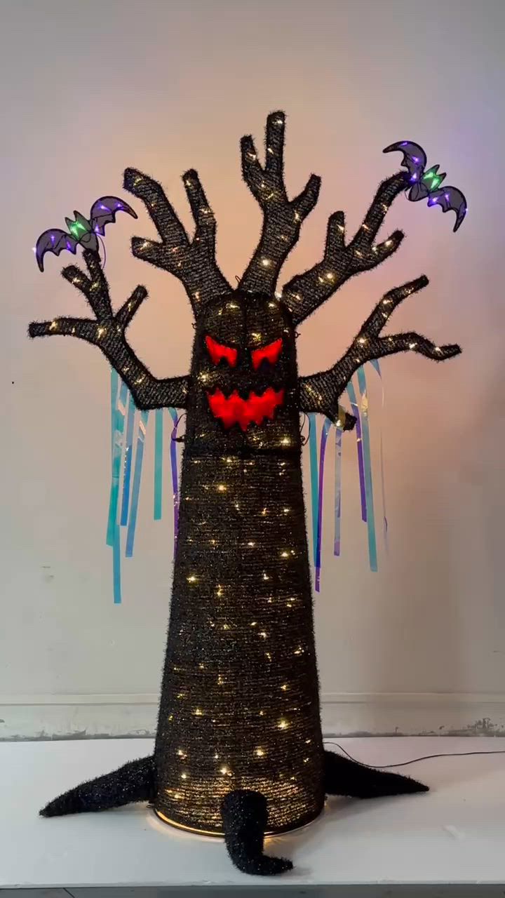 Berkley Jensen 74" Lighted Spooky Tree