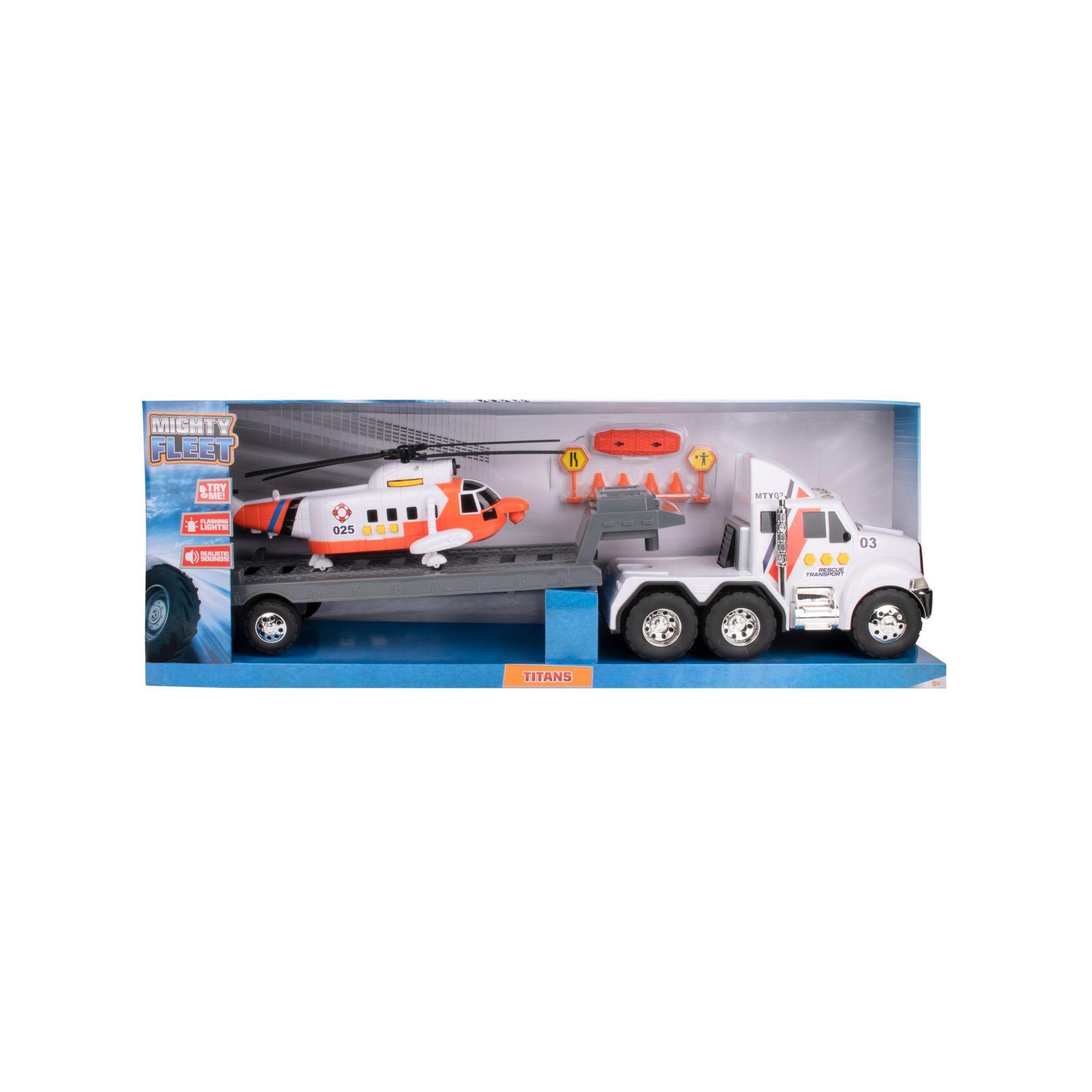 Flatbed with Helicopter