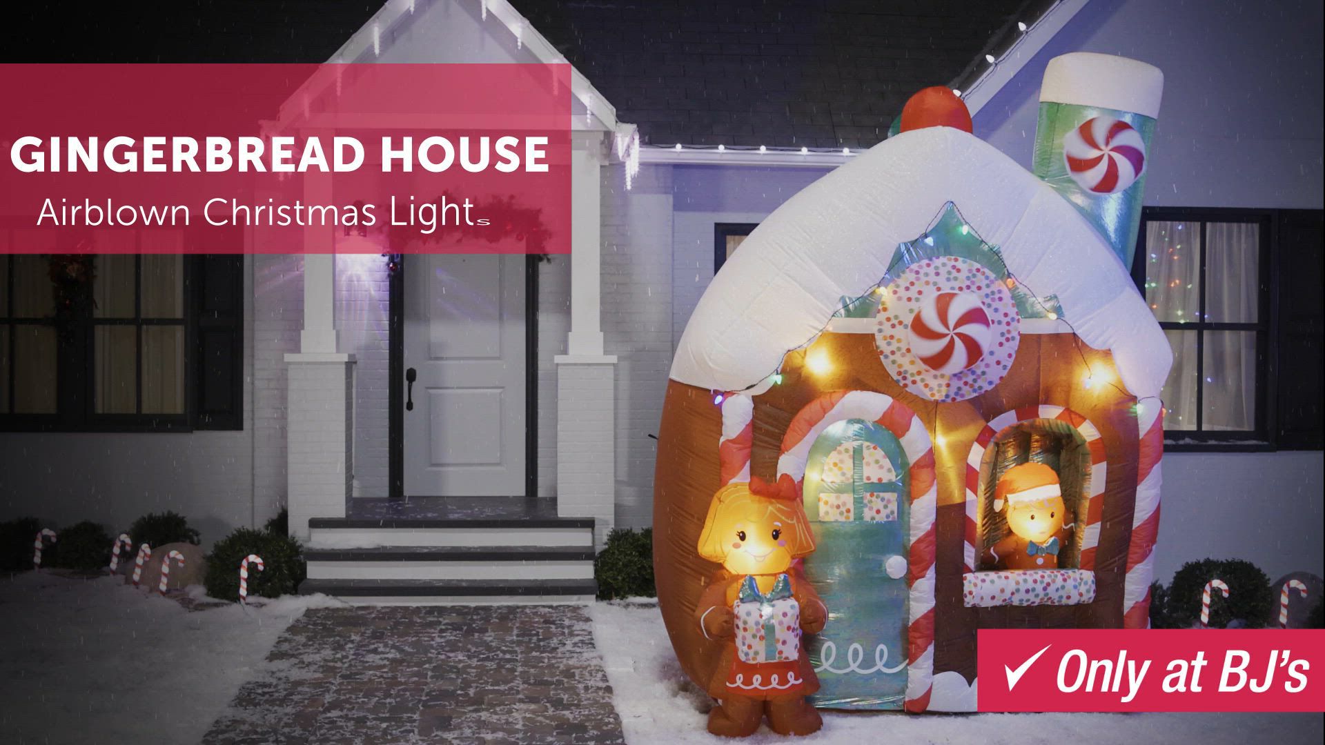Gemmy Animated Christmas Inflatable Gingerbread House