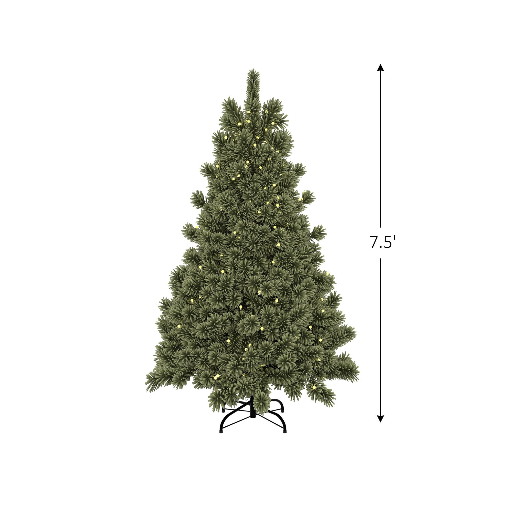 Berkley Jensen LED 7.5' Concord Cashmere One-Plug Color Changing Twinkle Tree