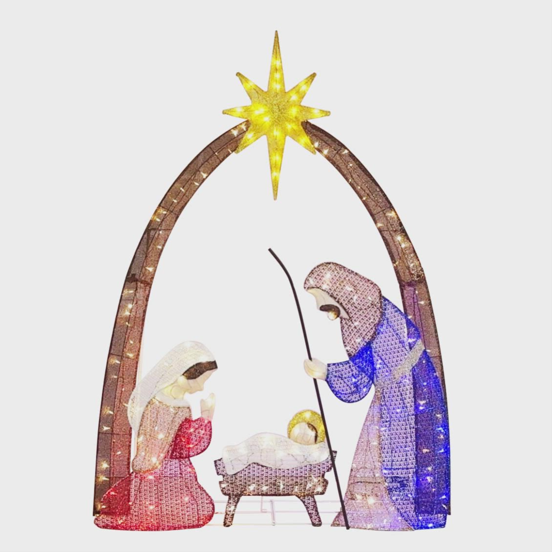 Berkley Jenson 72" Pre-lit Nativity With Arch