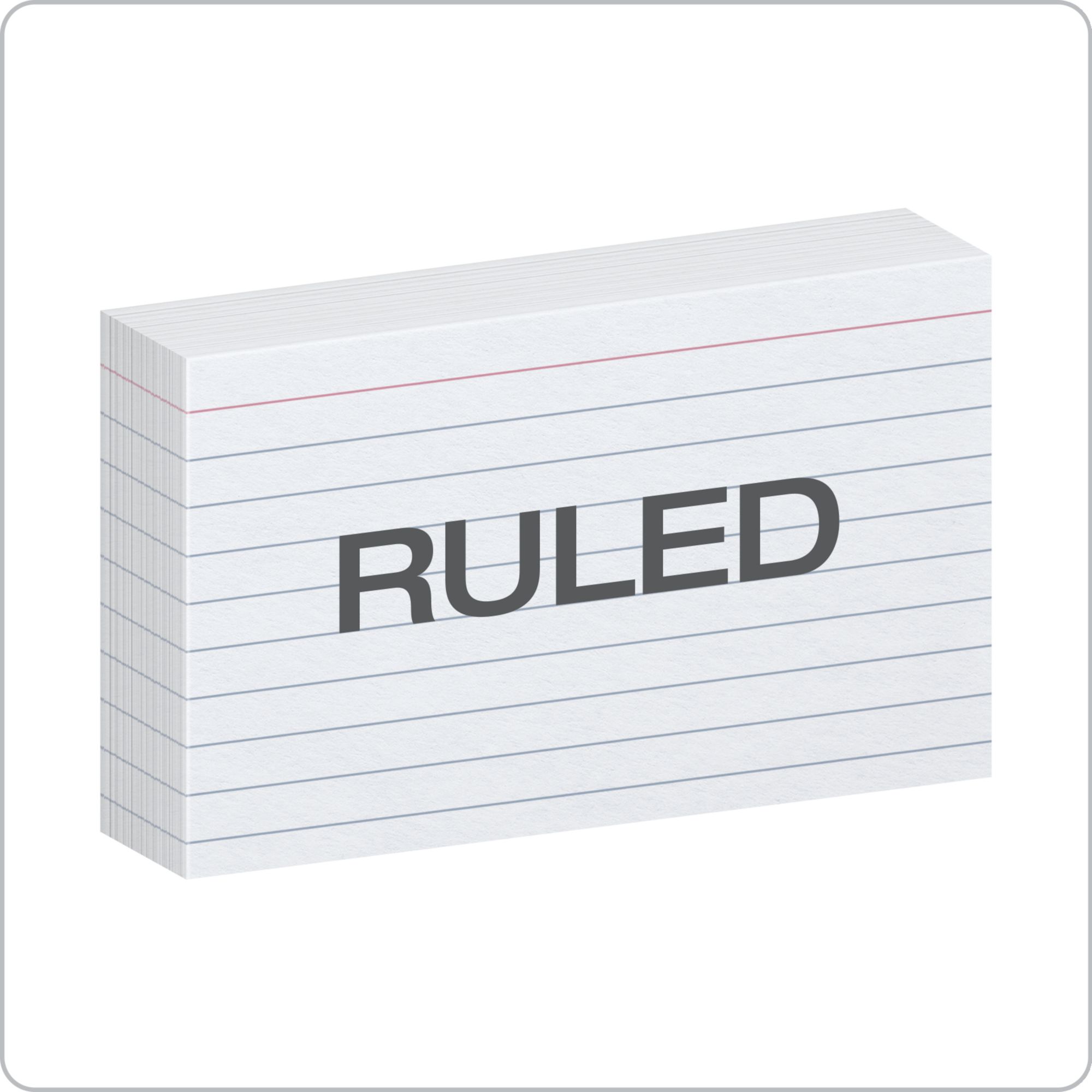 Oxford Ruled White Index Cards, 3 x 5, 1,000 ct