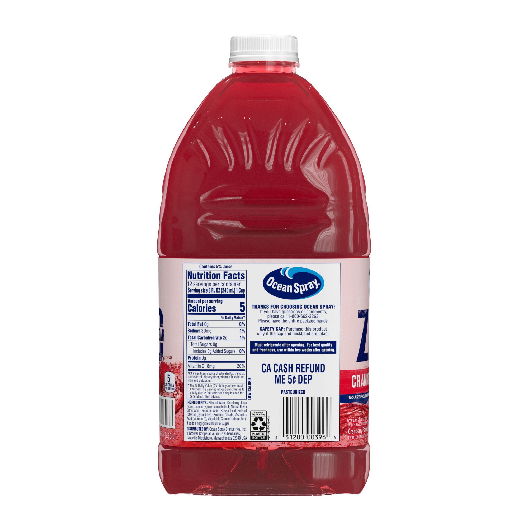 Ocean Spray Zero Sugar Cranberry Juice Drink, 2 pk./96 fl. oz.
