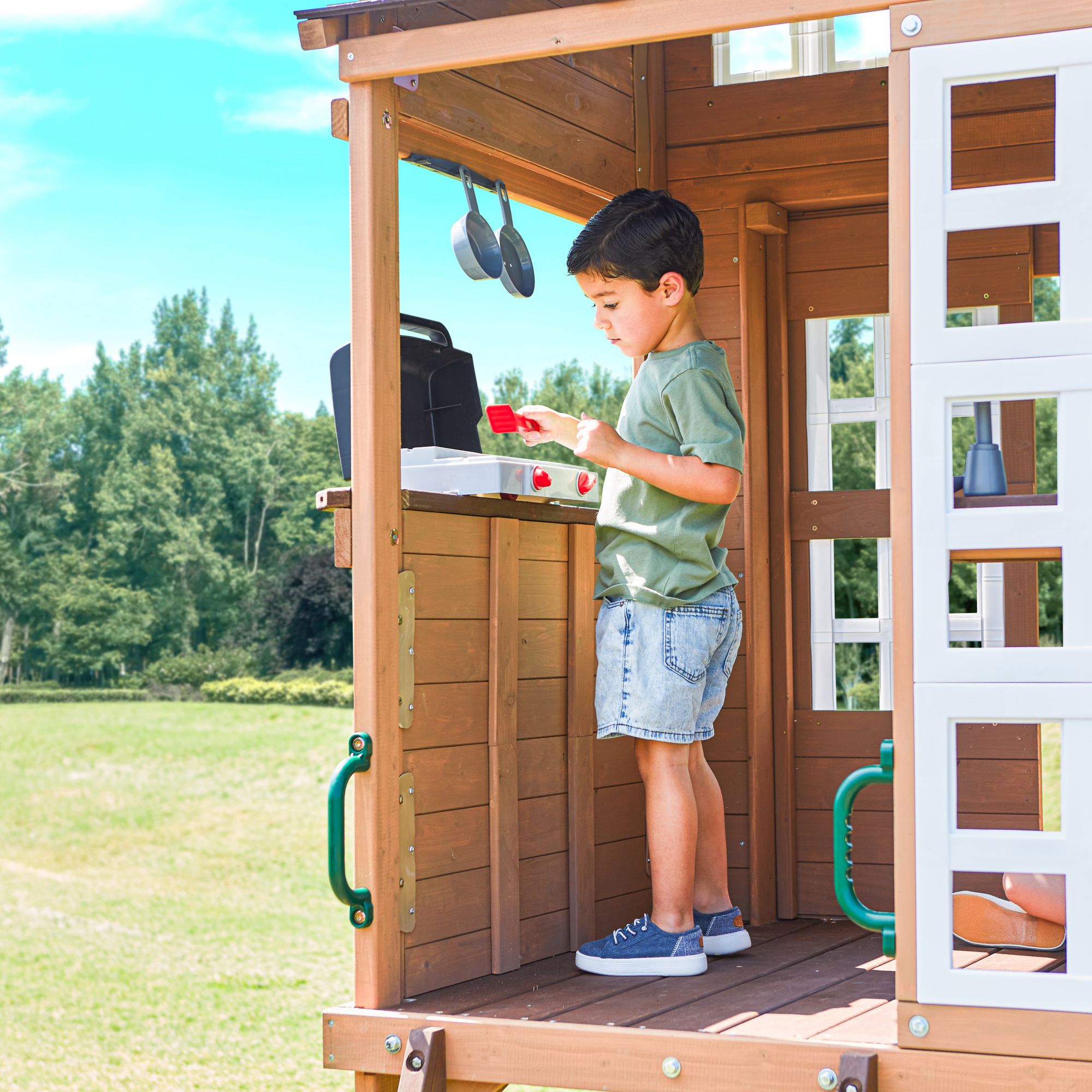 Kidkraft Cypress Cove Wooden Swing Set