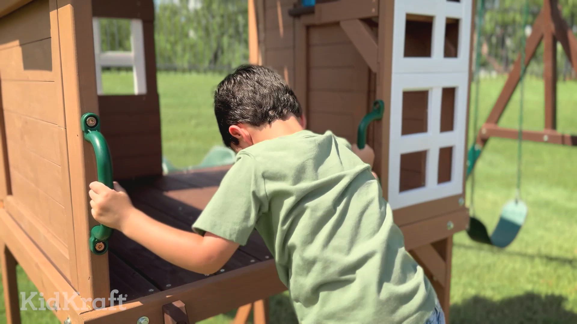 Kidkraft Cypress Cove Wooden Swing Set