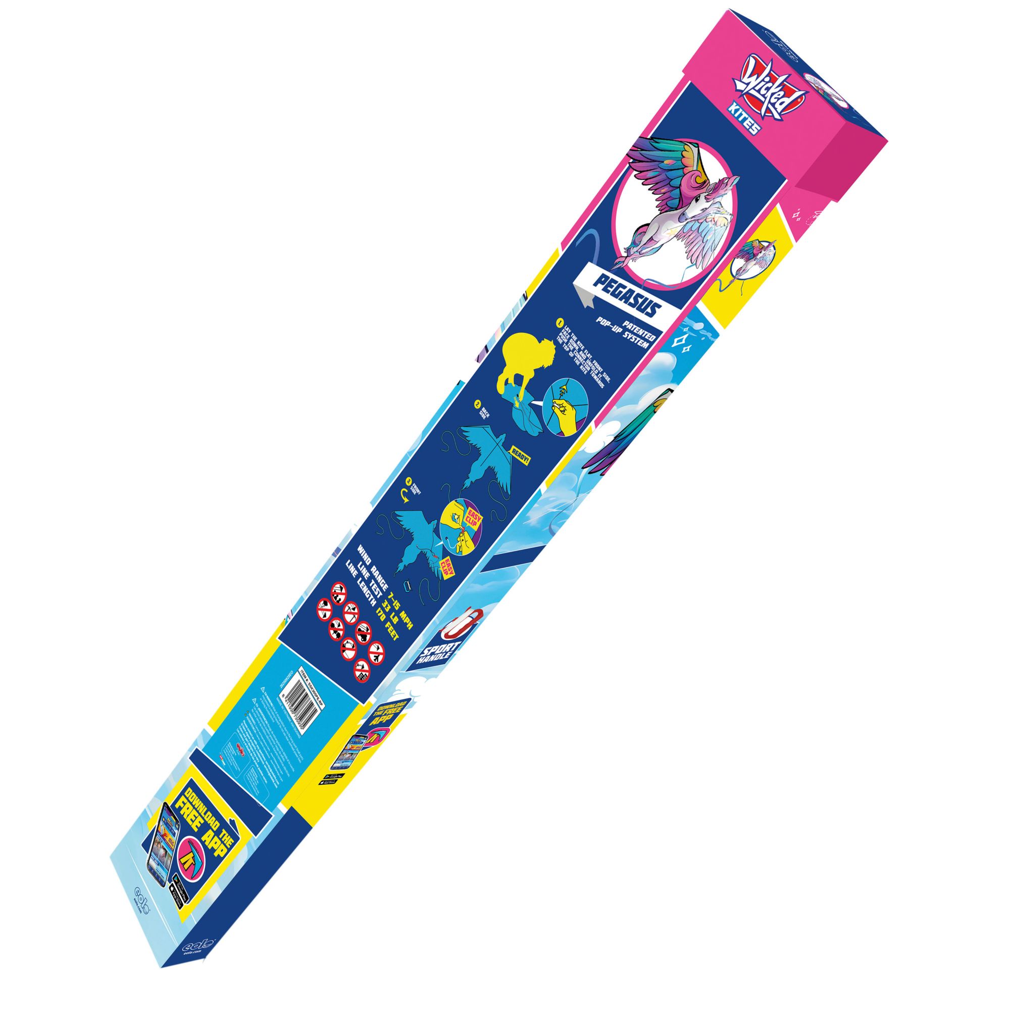 Kite's Ready 2 Fly - Super Size 3D Pop Up Nylon Kite - Pegasus