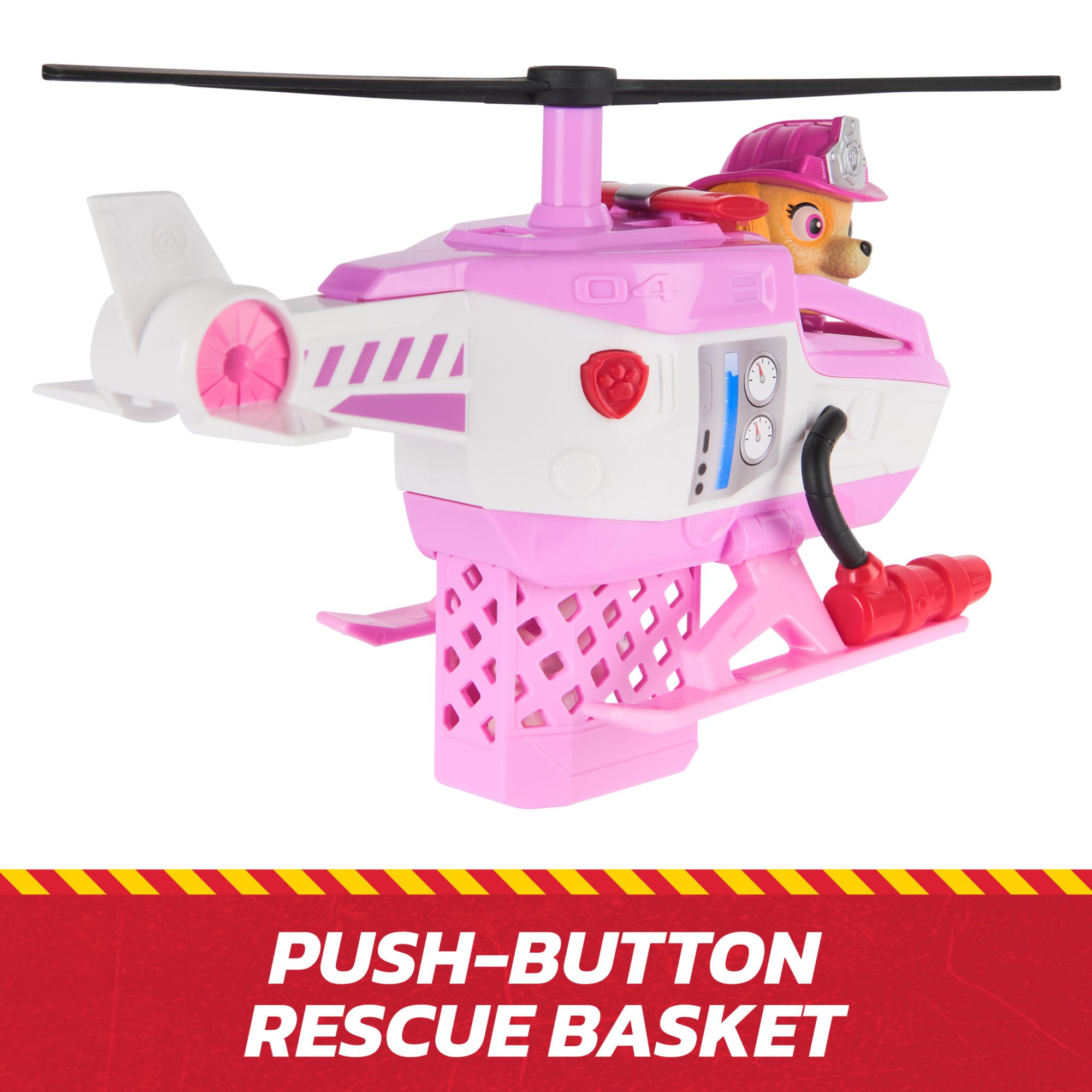 PAW Patrol Fire Rescue:  Rescue Fire Cruiser with Action Figure, Projectile Launcher, and Toy Truck - Skye