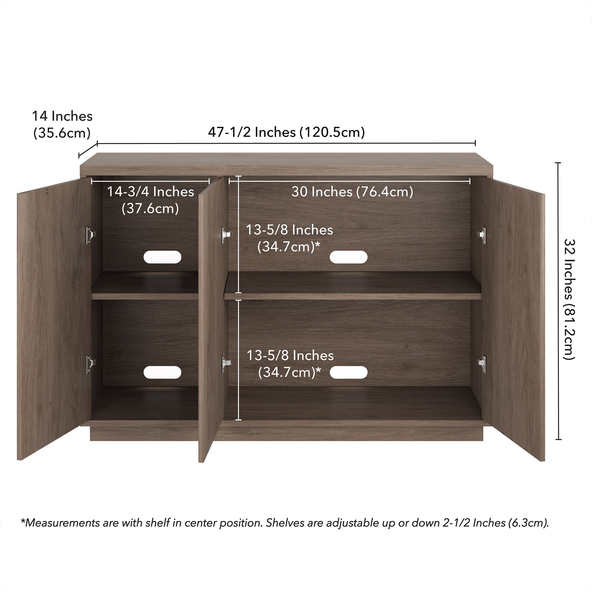 Alston 48" Rectangular Fluted Buffet Table (Select Color)