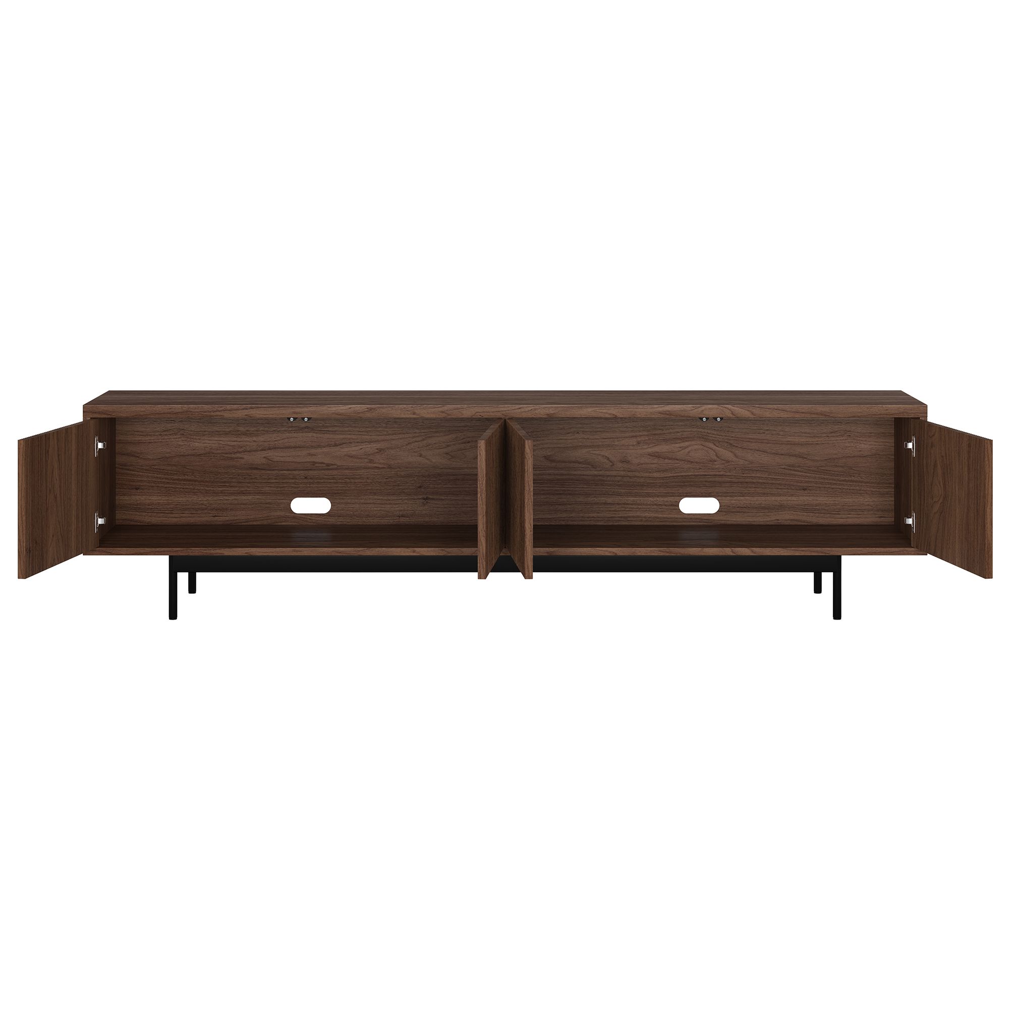Whitman Rectangular Fluted TV Stand for TV's up to 85" (Select Color)