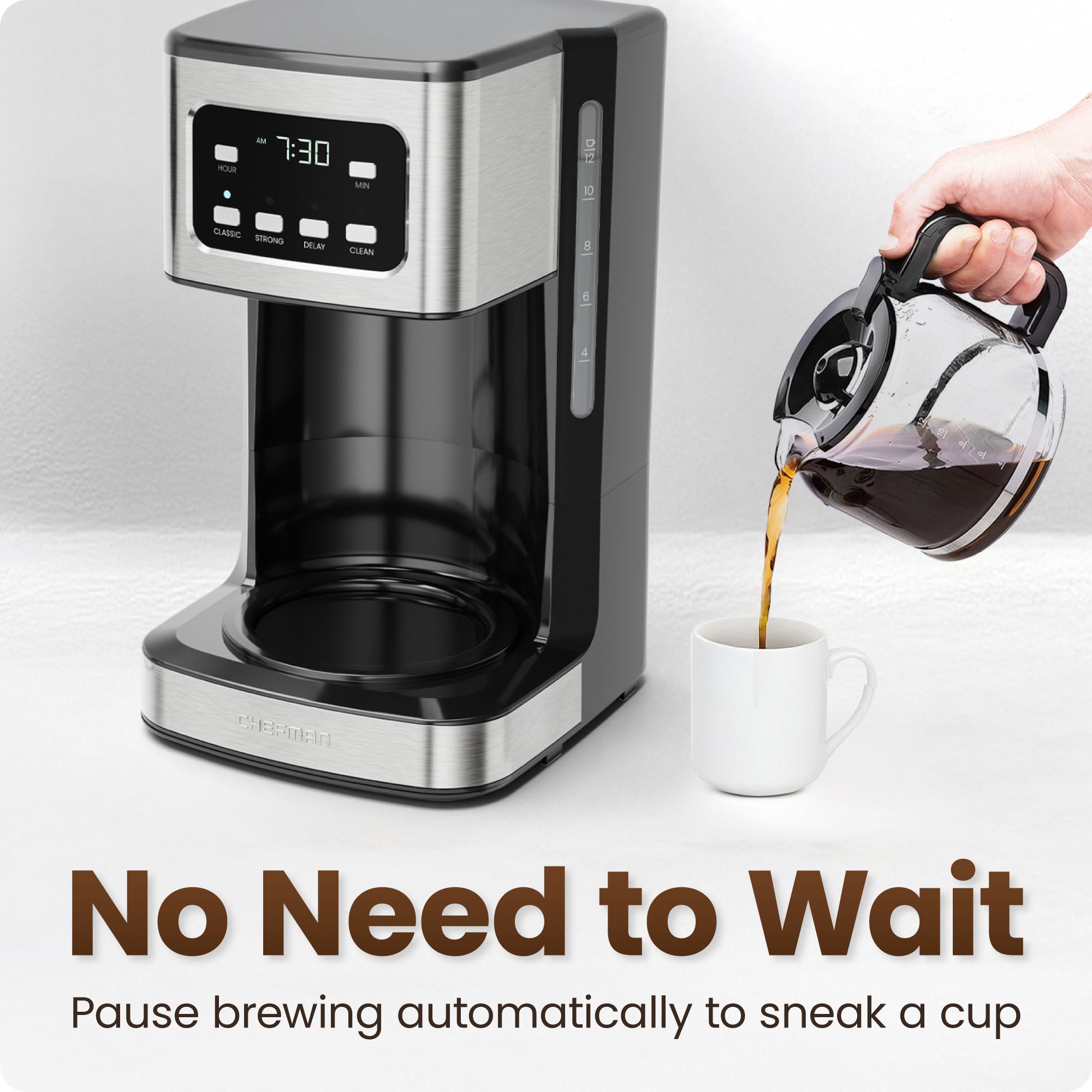 Chefman Programmable 12-Cup Coffee Maker | BJ's Wholesale Club