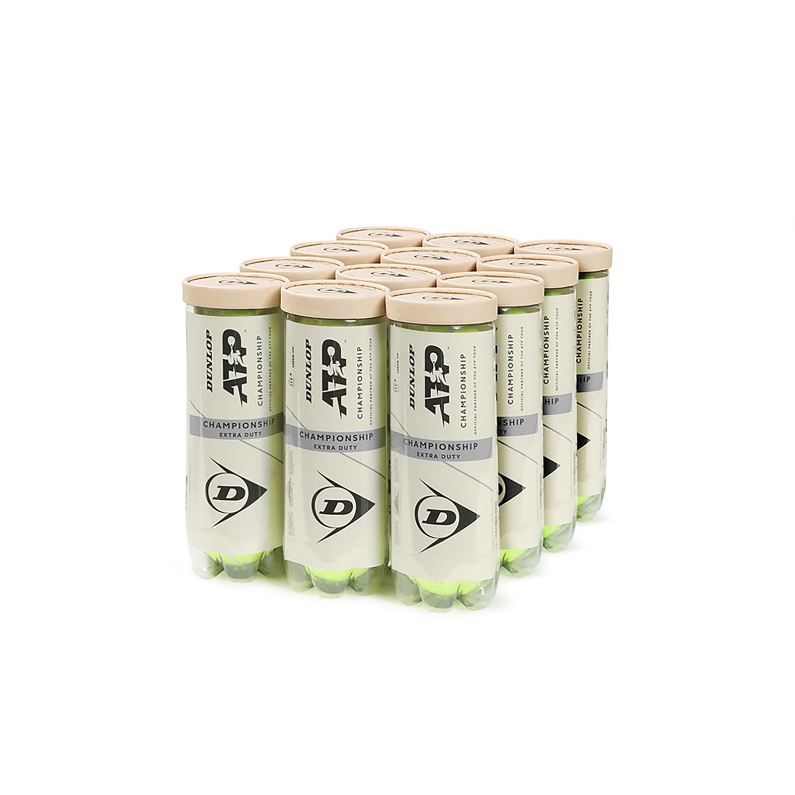 Dunlop ATP Championship Extra Duty Tennis Balls (12-Can pk.)